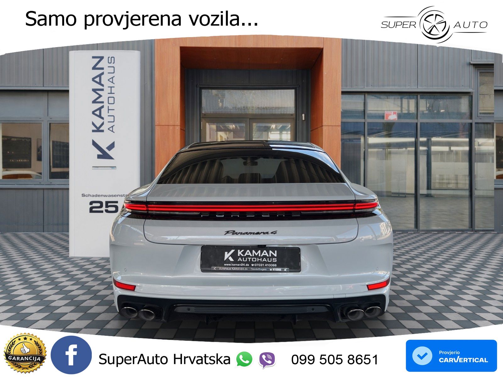 Porsche Panamera 4 2.9 V6 (470 KS) E-Hybrid PDK ACC+HEAD+4xGR SJED+360+PANO