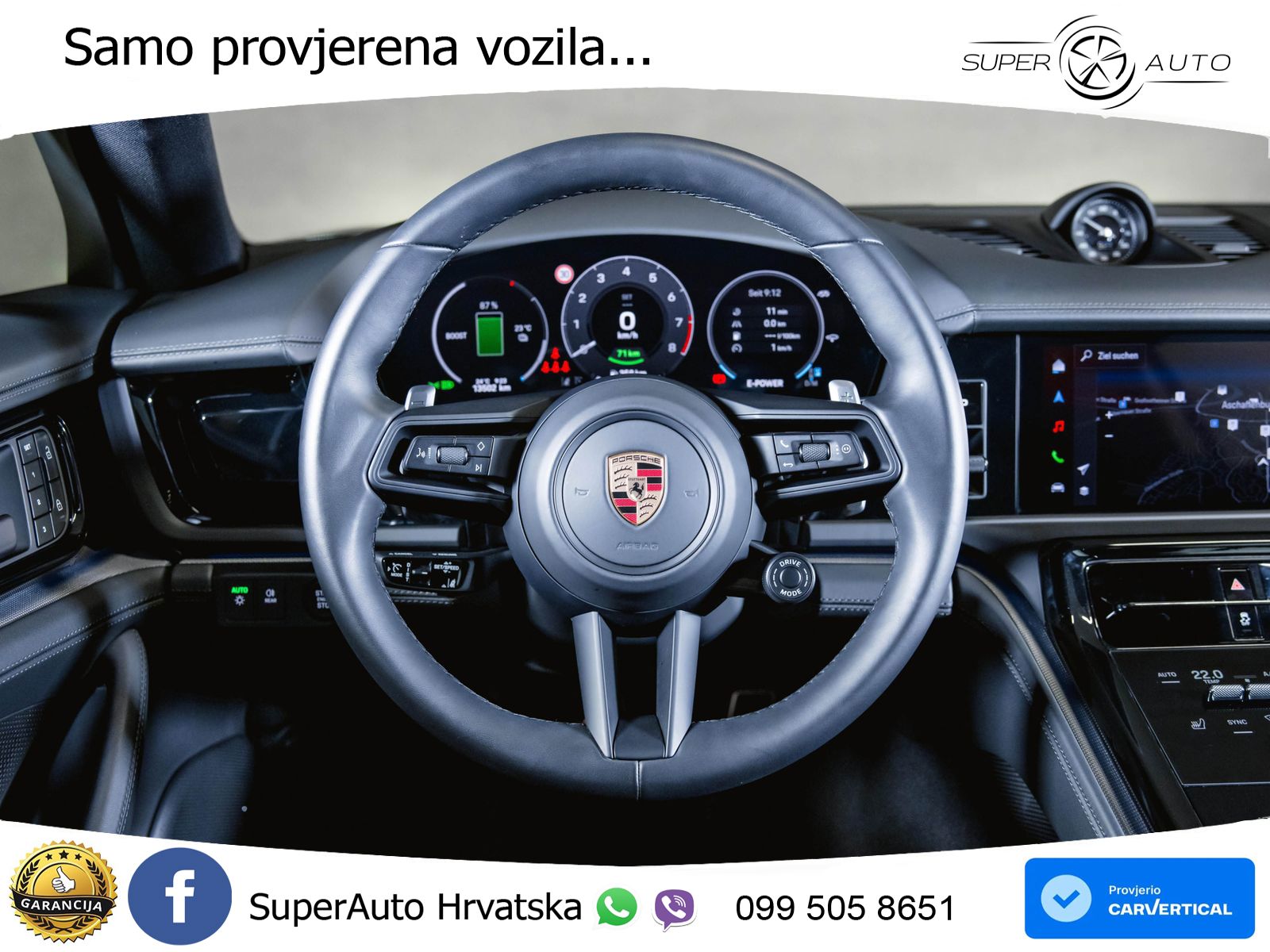 Porsche Panamera 4S 2.9 V6 (544 KS) E-Hybrid PDK ACC+HEAD+4xGR SJED+360+PANO