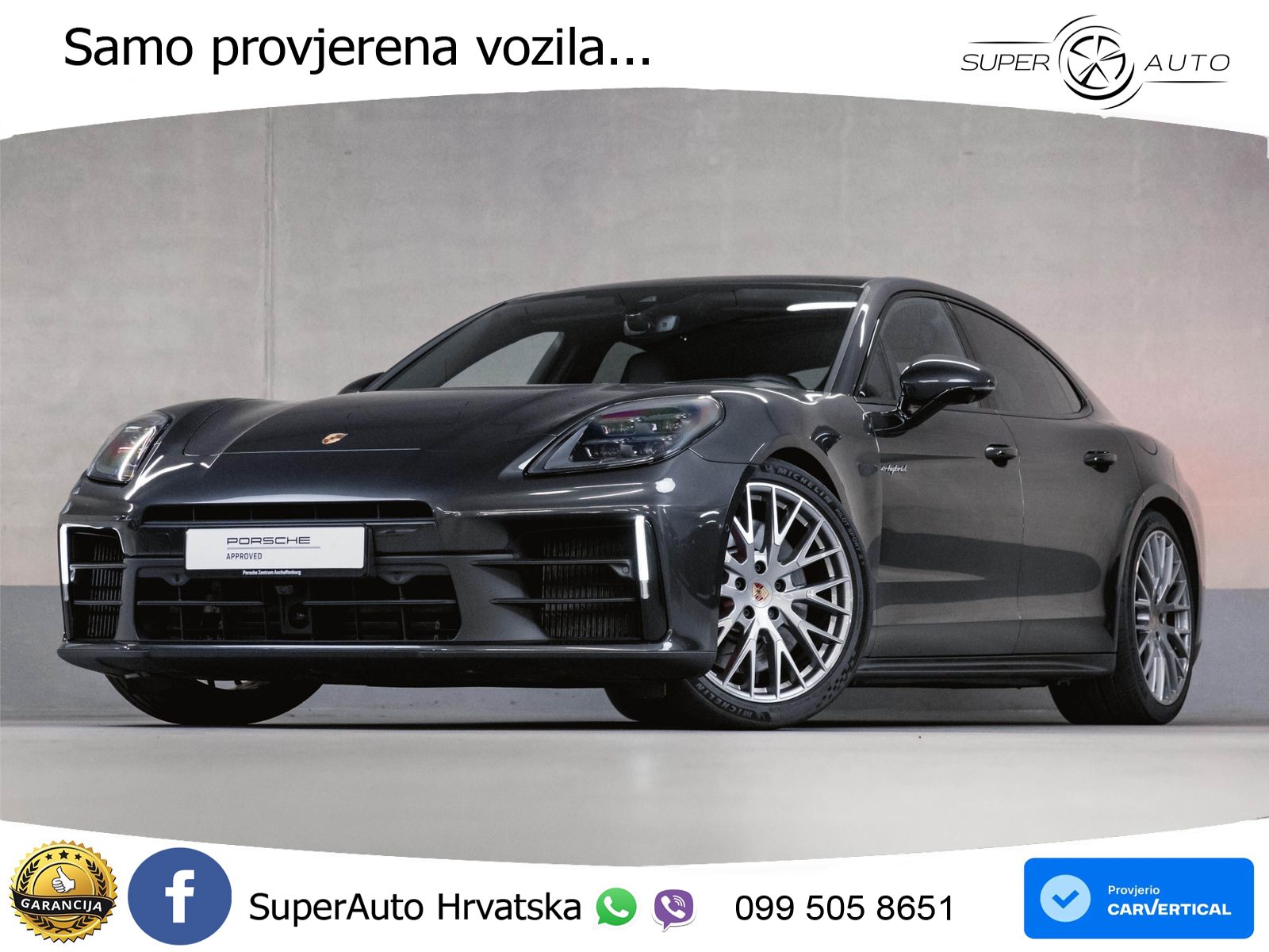 Porsche Panamera 4S 2.9 V6 (544 KS) E-Hybrid PDK ACC+HEAD+4xGR SJED+360+PANO