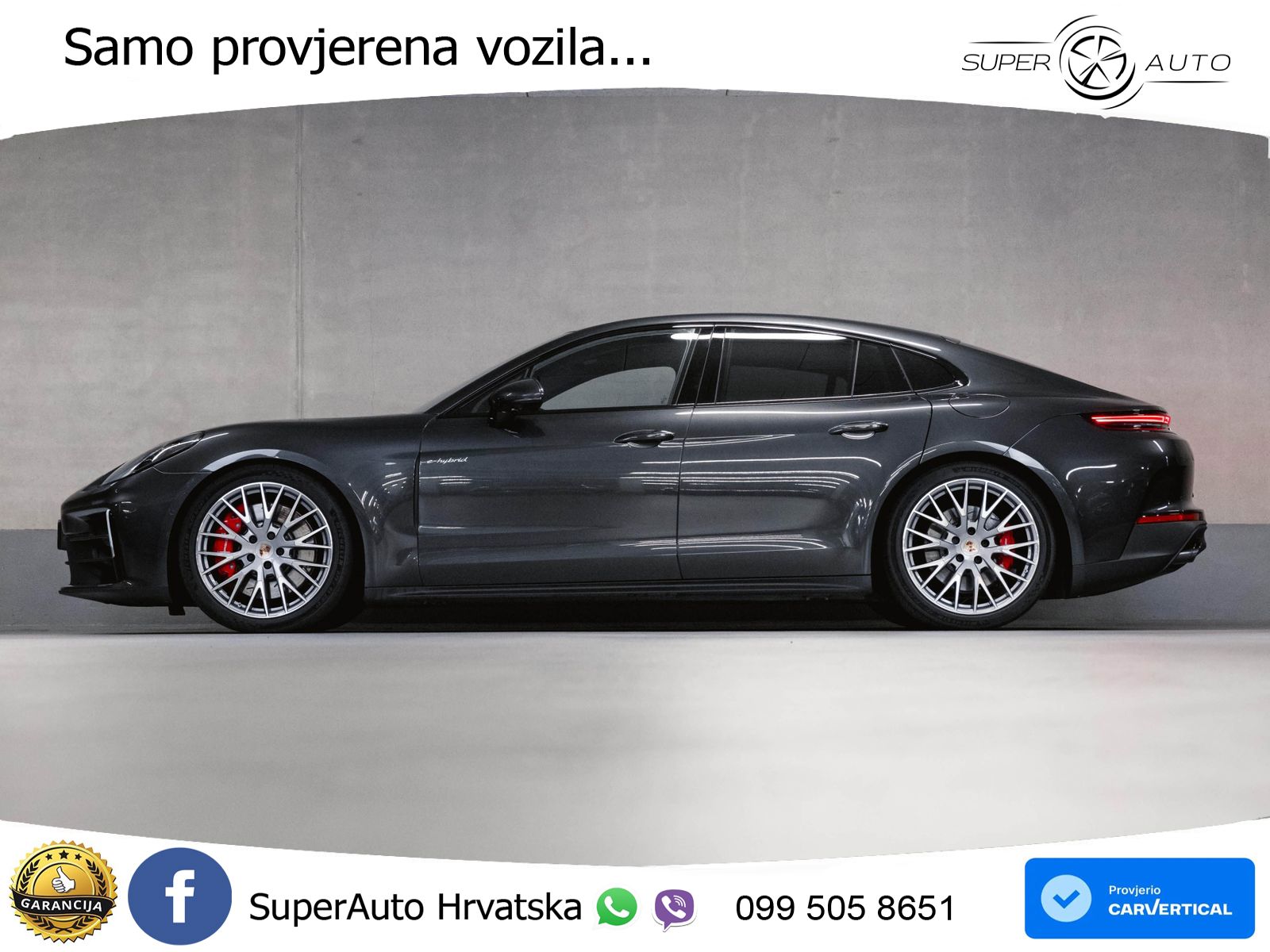 Porsche Panamera 4S 2.9 V6 (544 KS) E-Hybrid PDK ACC+HEAD+4xGR SJED+360+PANO