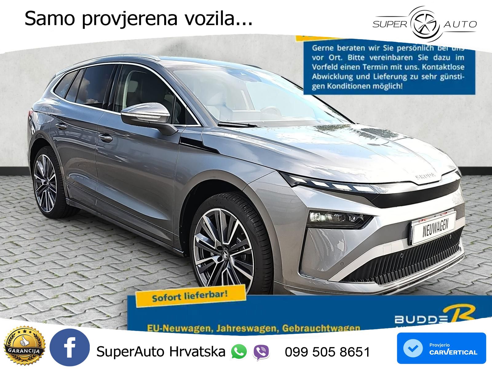 Škoda Enyaq 85 82 kWh (286 KS) Lounge LED+GR SJED+ACC
