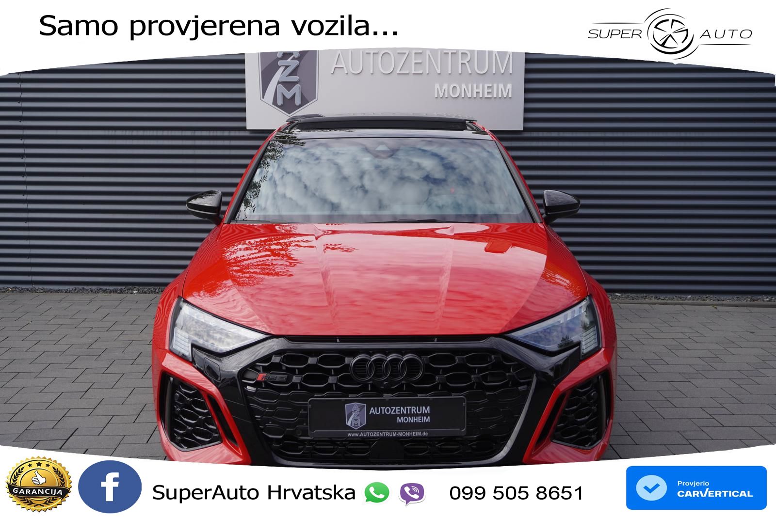 Audi RS3 Sportback 2.5 TFSI (400 KS) quattro S tronic