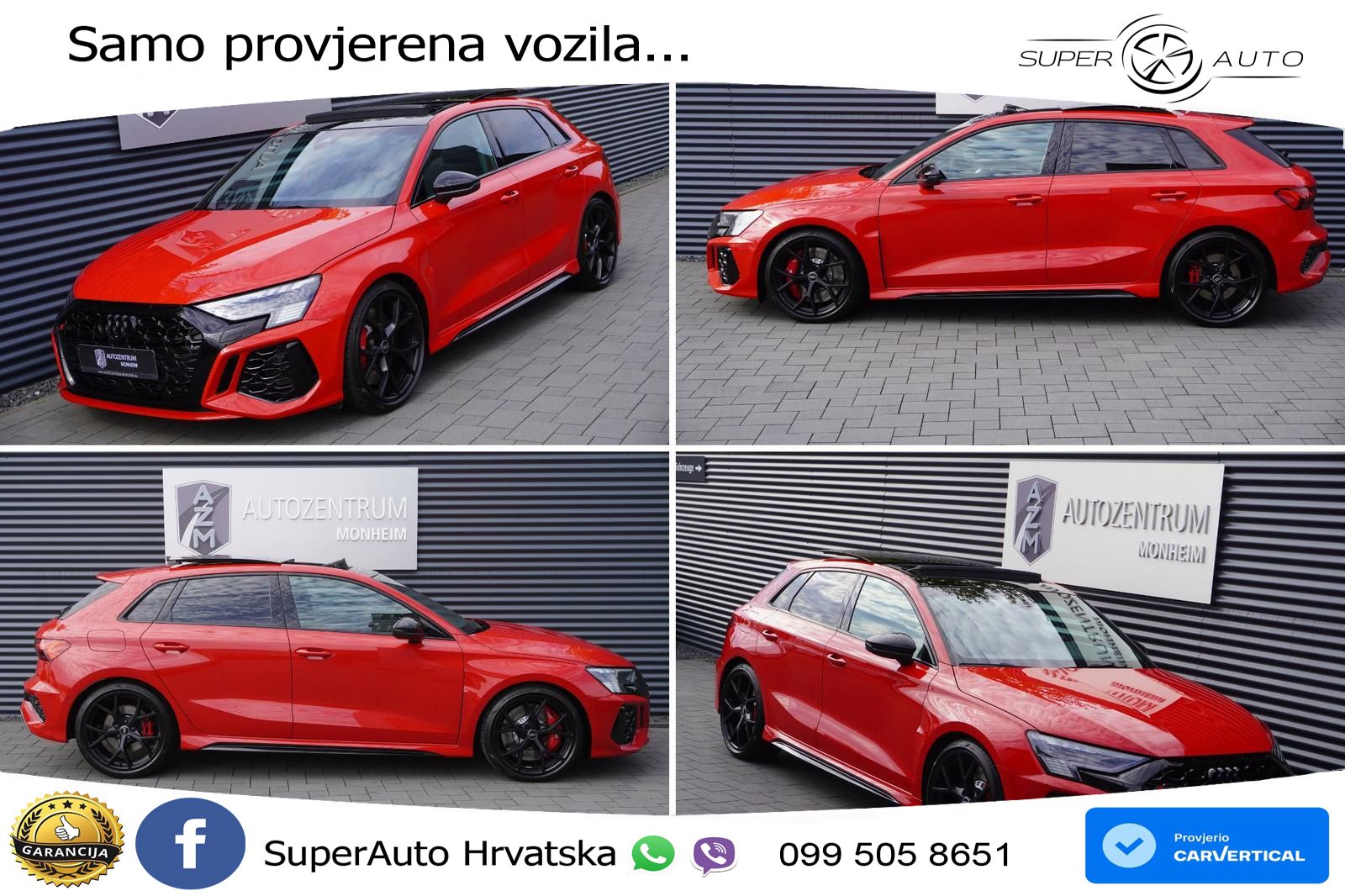 Audi RS3 Sportback 2.5 TFSI (400 KS) quattro S tronic