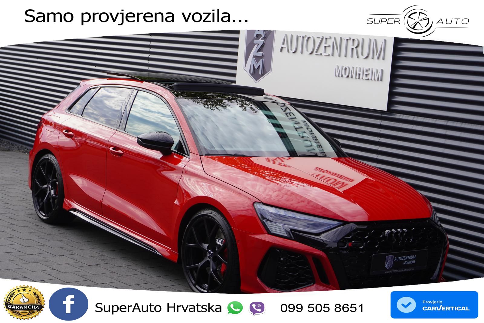 Audi RS3 Sportback 2.5 TFSI (400 KS) quattro S tronic