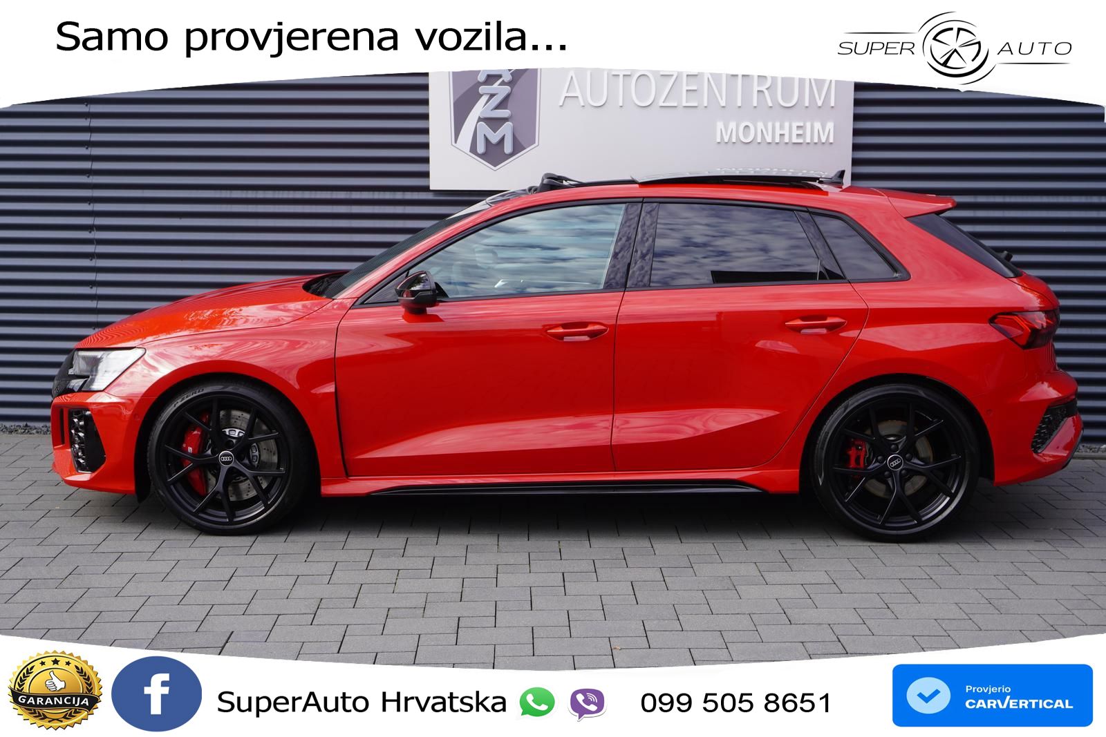 Audi RS3 Sportback 2.5 TFSI (400 KS) quattro S tronic