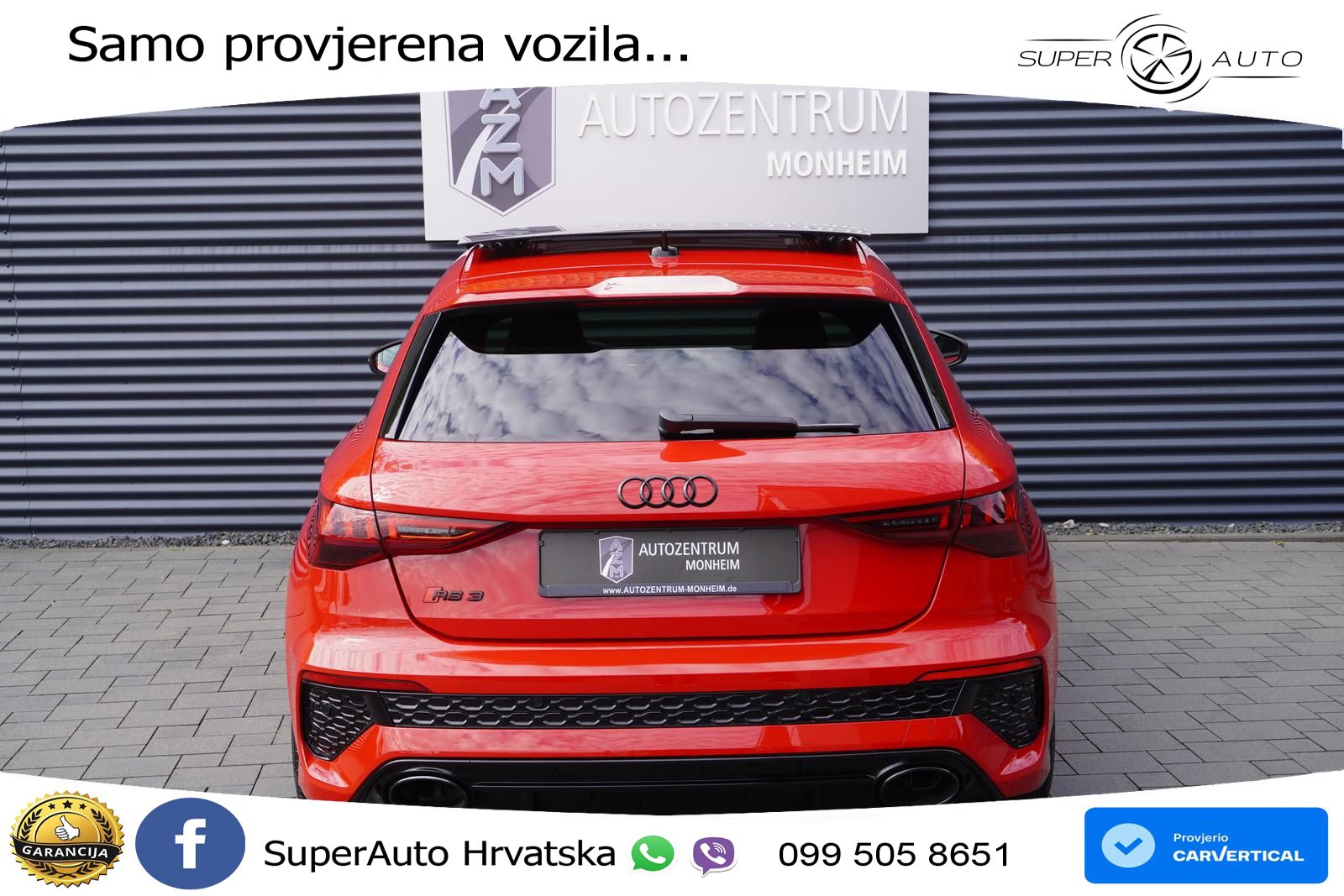 Audi RS3 Sportback 2.5 TFSI (400 KS) quattro S tronic
