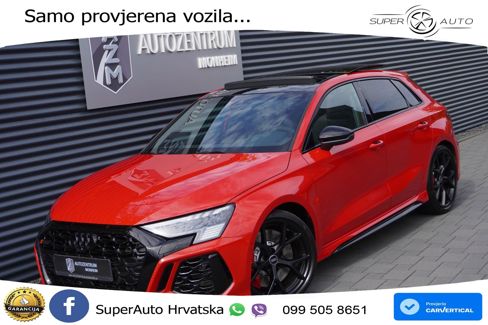 Audi RS3 Sportback 2.5 TFSI (400 KS) quattro S tronic