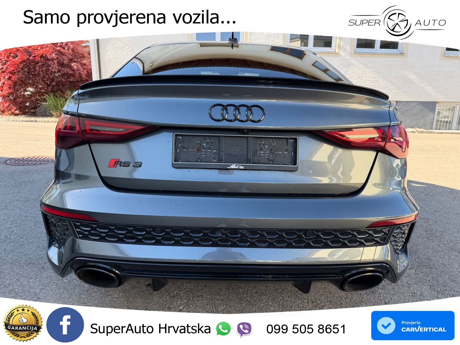 Audi RS3 Sedan 2.5 TFSI (400 KS) quattro S tronic LED+GR SJED+ACC