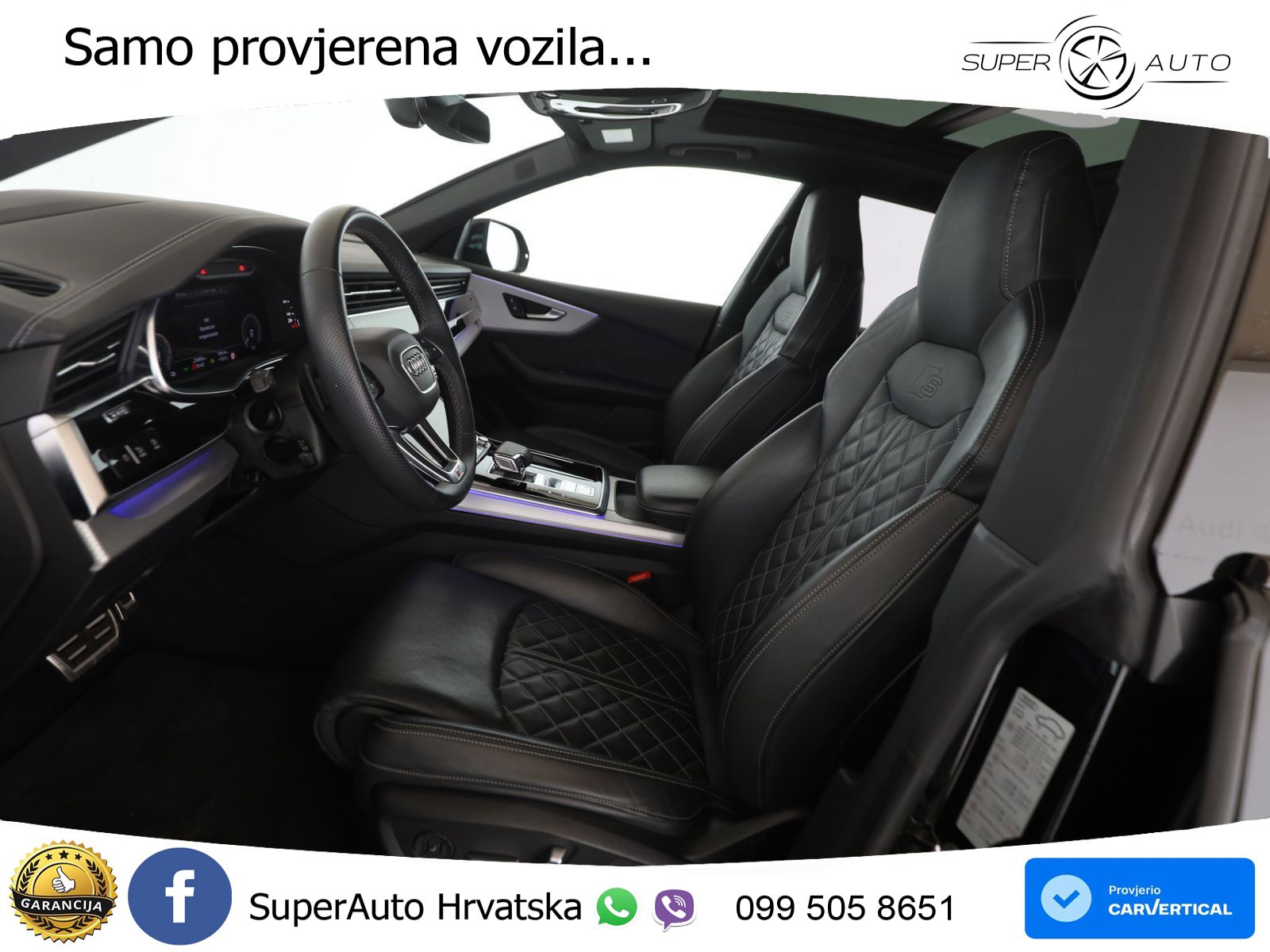 Audi Q8 55 TFSIe V6 (394 KS) quattro Tiptronic S line LED+GR SJED+ACC