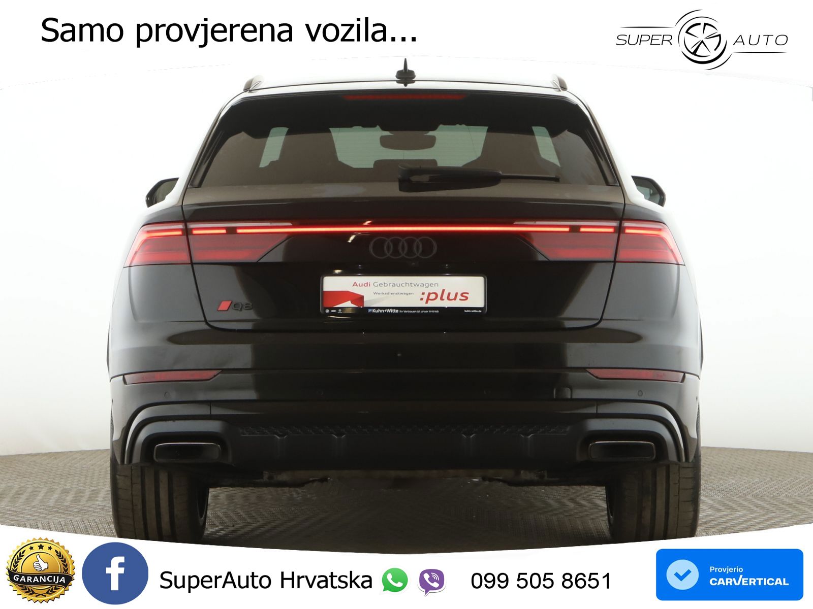 Audi Q8 55 TFSIe V6 (394 KS) quattro Tiptronic S line LED+GR SJED+ACC