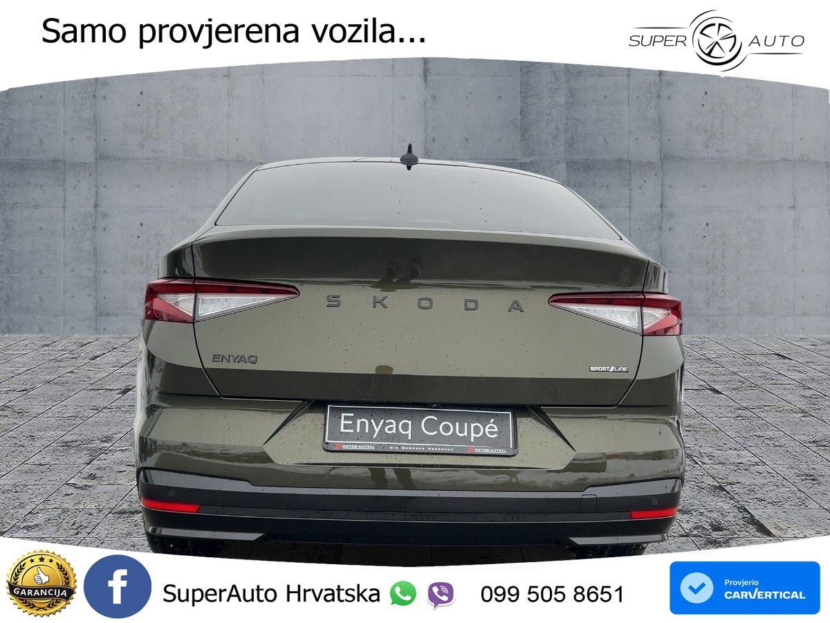 Škoda Enyaq Coupe iV 85 82 kWh (286 KS) SportLine LED+GR SJED+ACC