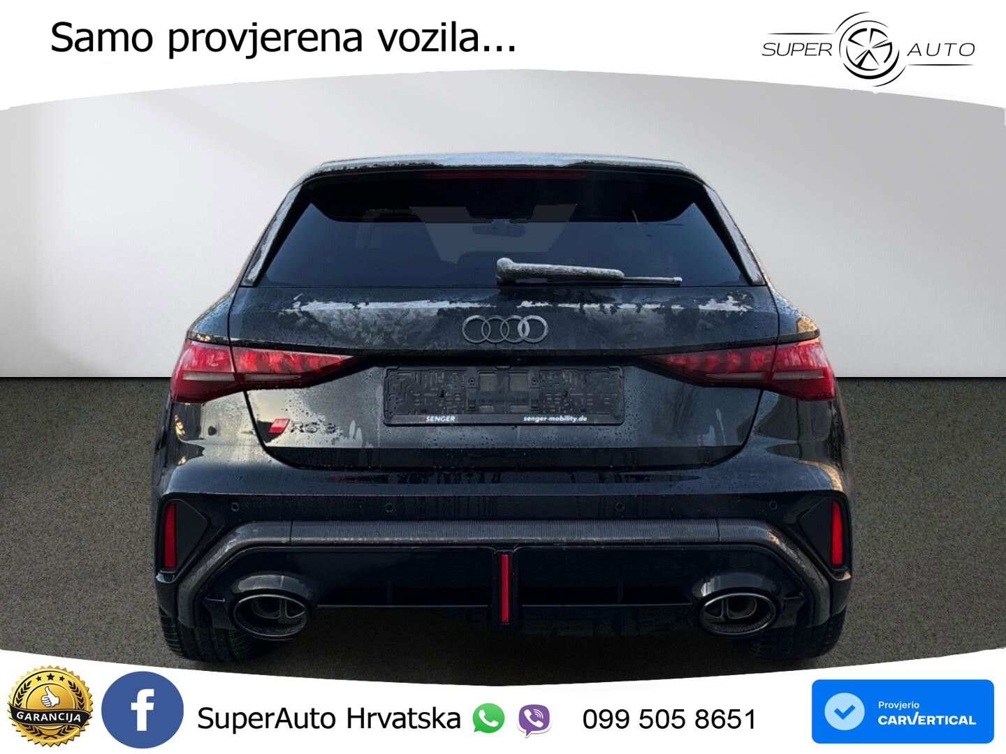 Audi RS3 Sedan 2.5 TFSI (400 KS) quattro S tronic LED+GR SJED+ACC