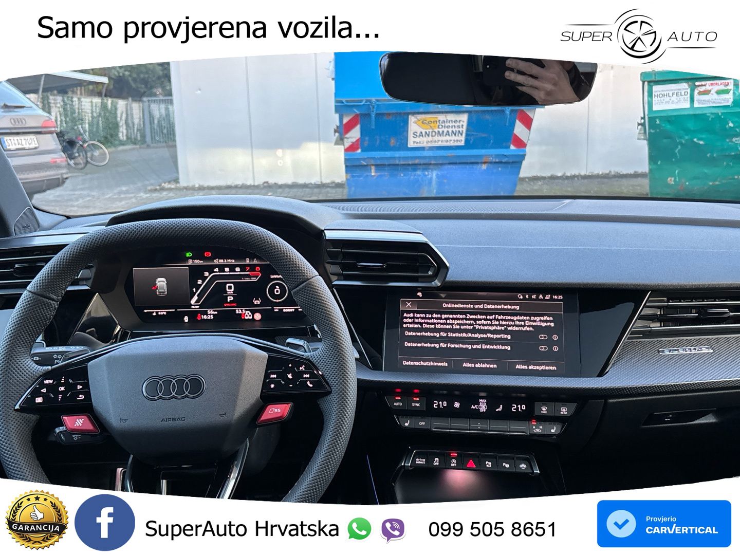 Audi RS3 Sedan 2.5 TFSI (400 KS) quattro S tronic LED+GR SJED+ACC