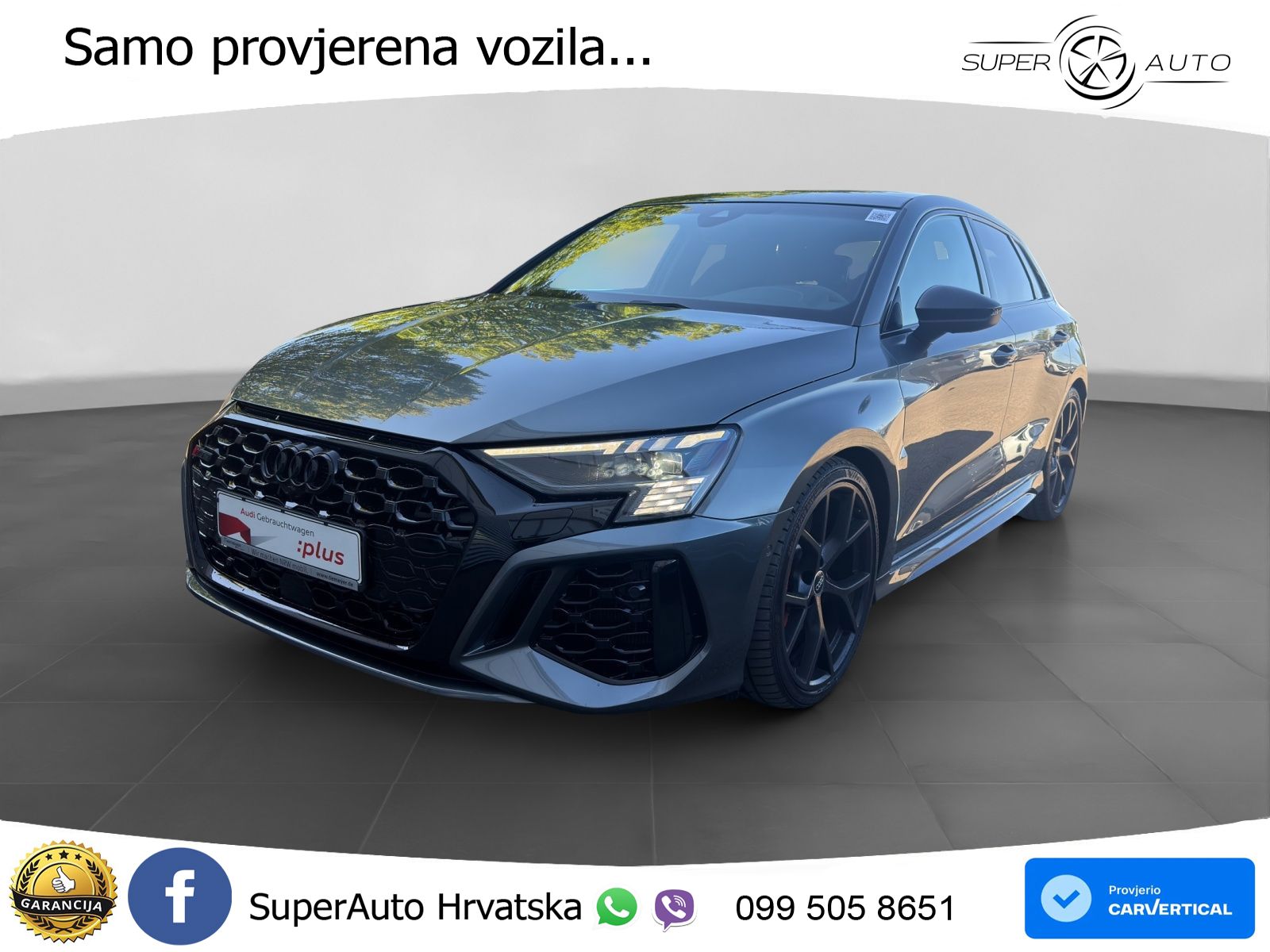 Audi RS3 Sportback 2.5 TFSI (400 KS) quattro S tronic LED+GR SJED+ACC