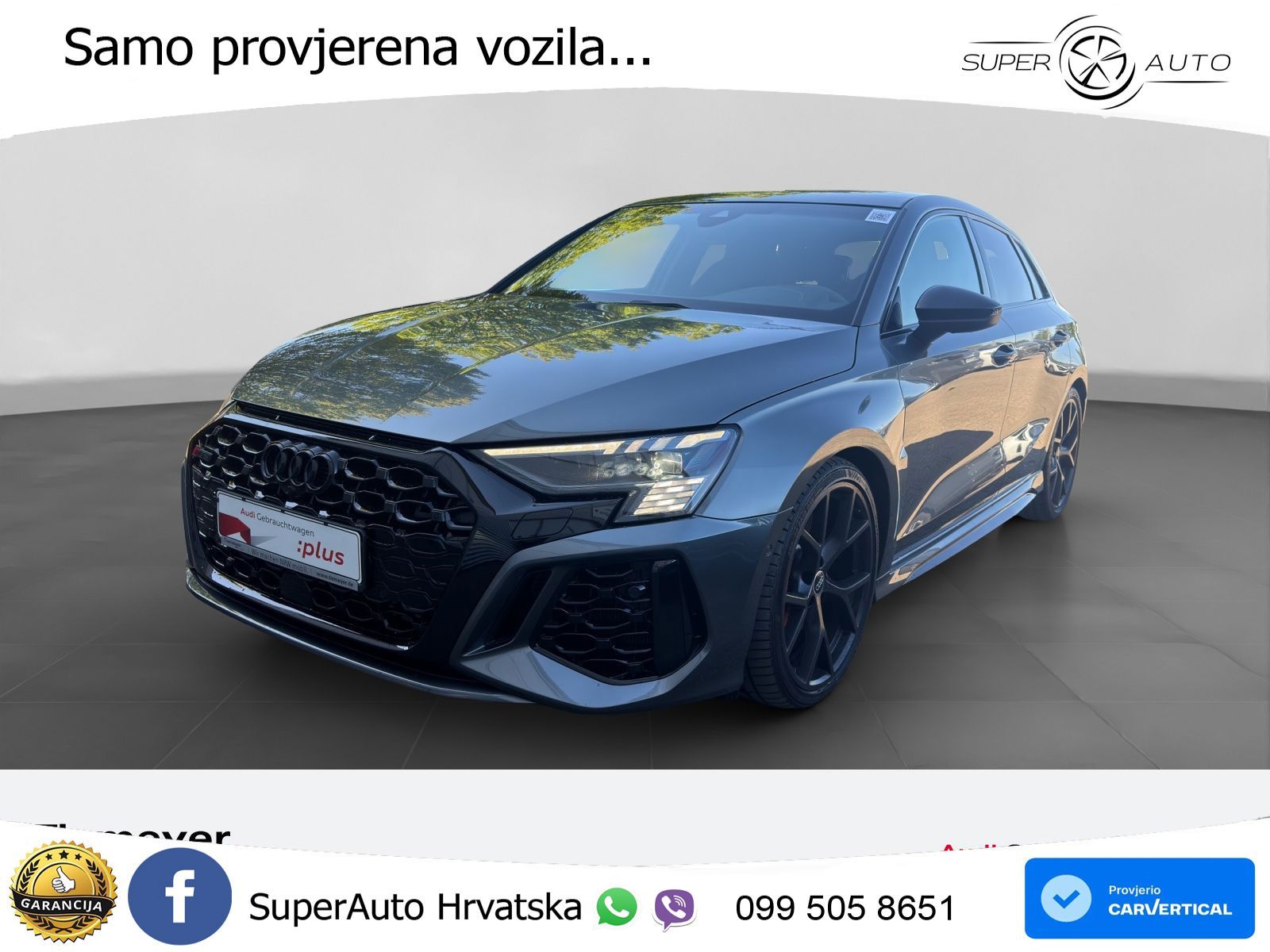 Audi RS3 Sportback 2.5 TFSI (400 KS) quattro S tronic LED+GR SJED+ACC