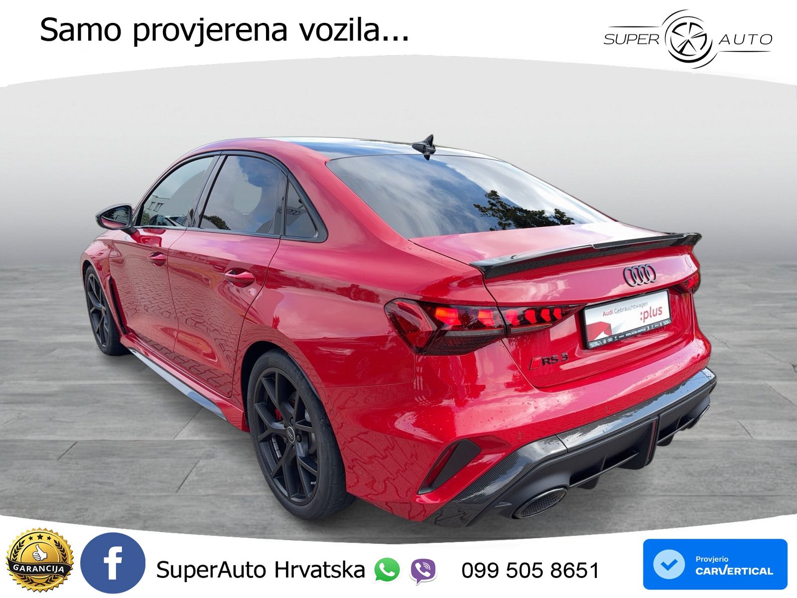 Audi RS3 Sedan 2.5 TFSI (400 KS) quattro S tronic LED+GR SJED+ACC