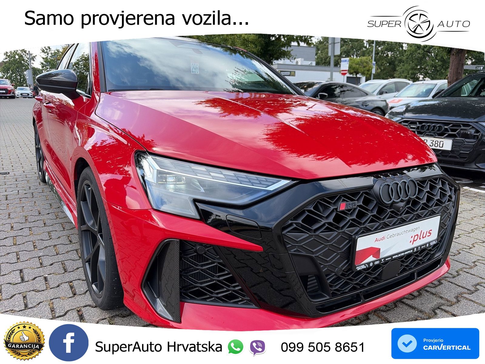 Audi RS3 Sedan 2.5 TFSI (400 KS) quattro S tronic LED+GR SJED+ACC