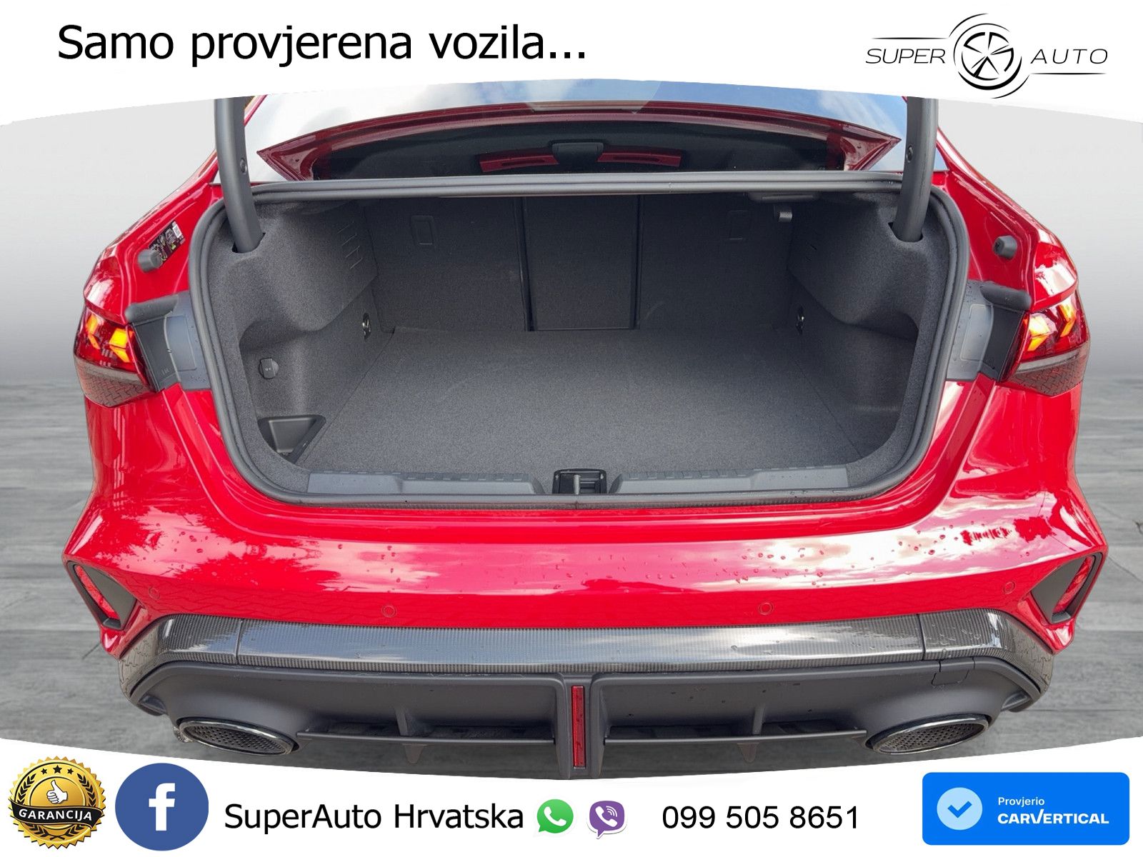 Audi RS3 Sedan 2.5 TFSI (400 KS) quattro S tronic LED+GR SJED+ACC