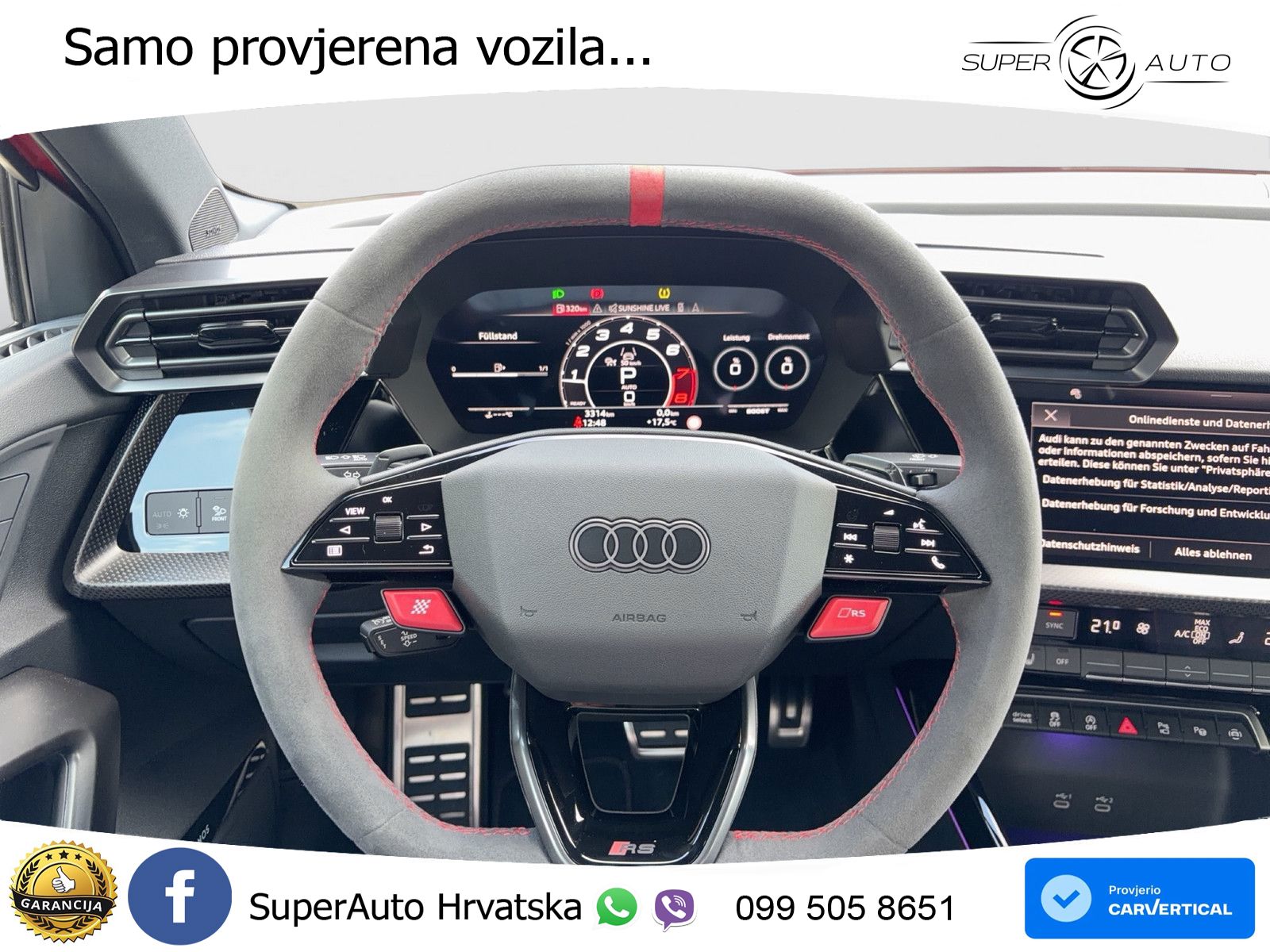 Audi RS3 Sedan 2.5 TFSI (400 KS) quattro S tronic LED+GR SJED+ACC