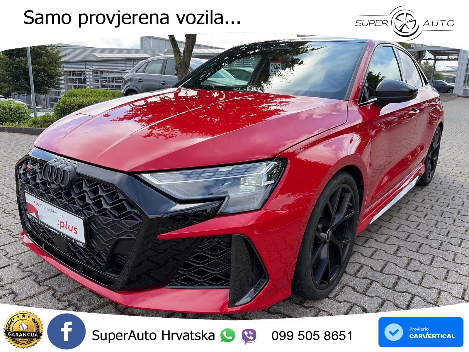 Audi RS3 Sedan 2.5 TFSI (400 KS) quattro S tronic LED+GR SJED+ACC
