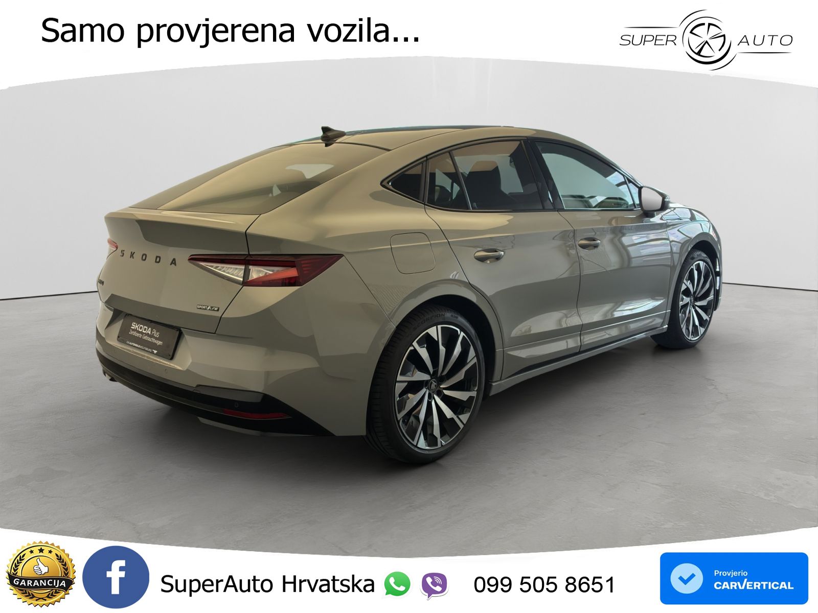 Škoda Enyaq Coupe iV 85 82 kWh (286 KS) SportLine LED+GR SJED+ACC