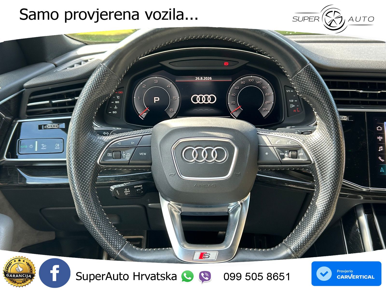 Audi Q8 50 TDI V6 (286 KS) quattro Tiptronic S line LED+GR SJED+ACC