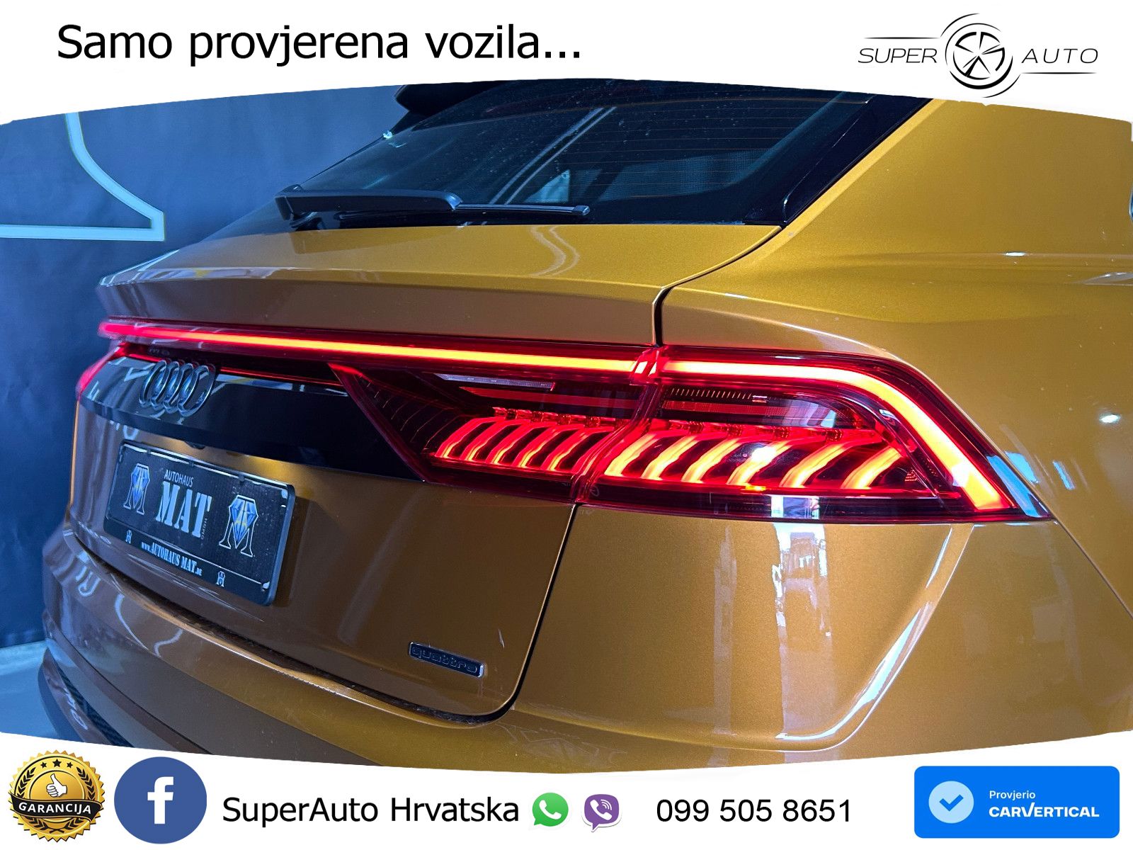 Audi Q8 50 TDI V6 (286 KS) quattro Tiptronic S line LED+GR SJED+ACC