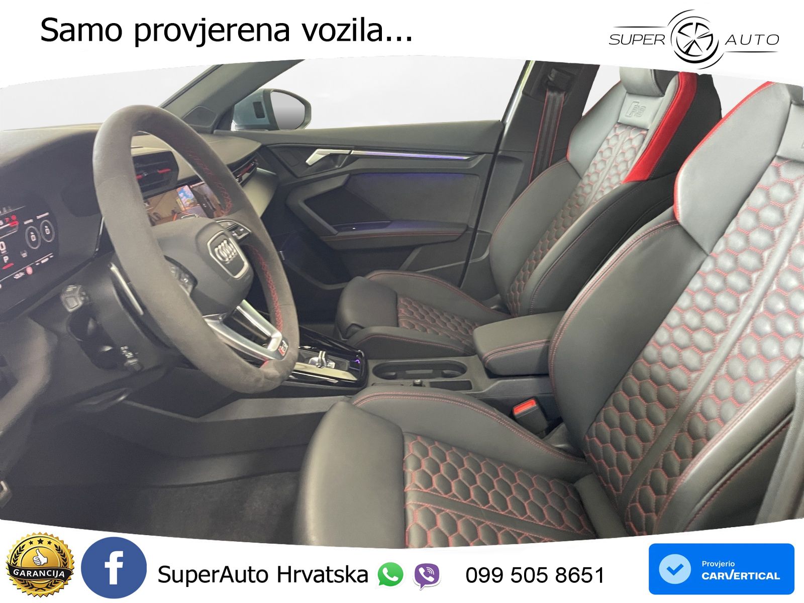 Audi RS3 Sedan 2.5 TFSI (400 KS) quattro S tronic LED+GR SJED+ACC