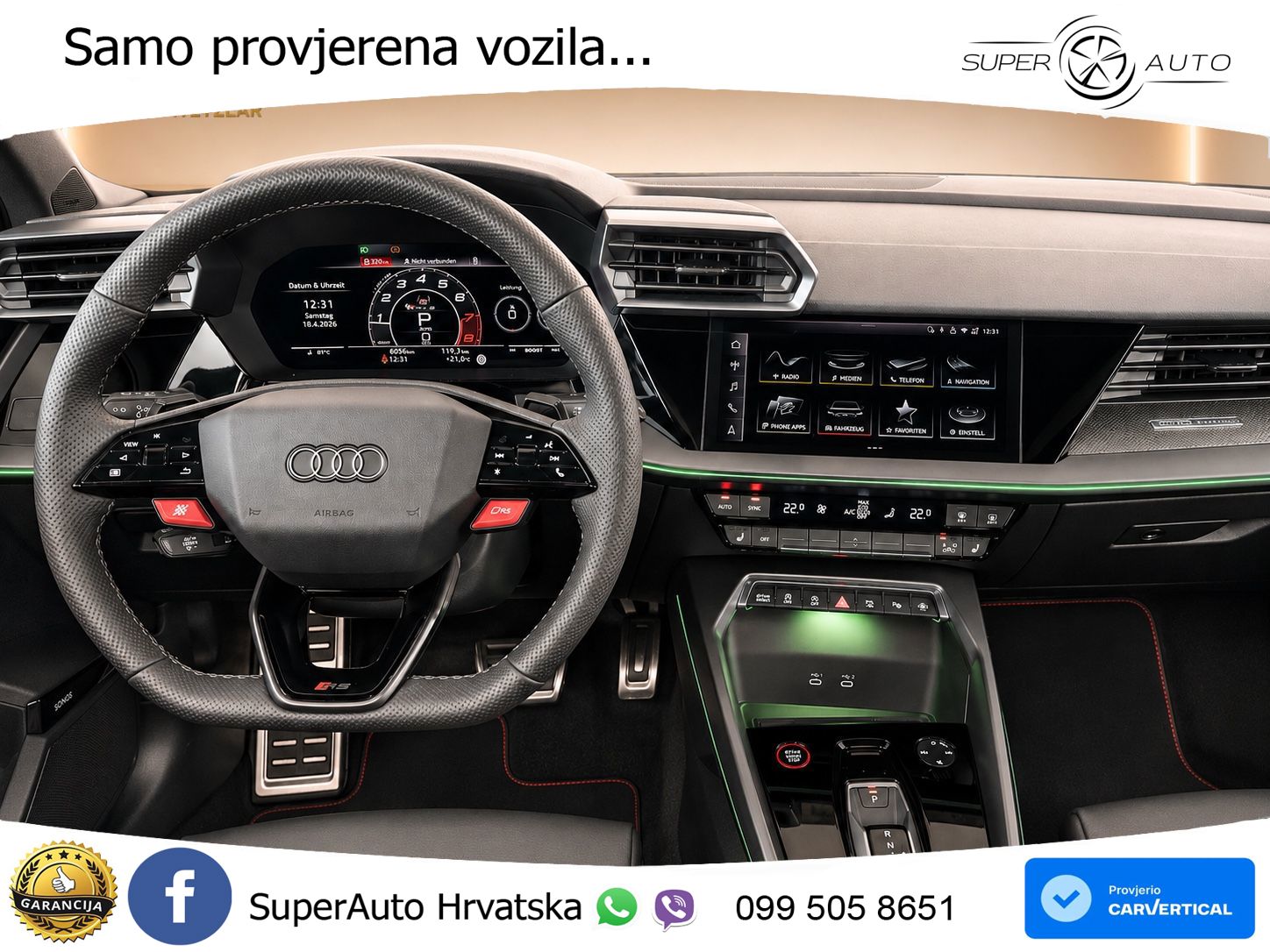 Audi RS3 Sedan 2.5 TFSI (400 KS) quattro S tronic