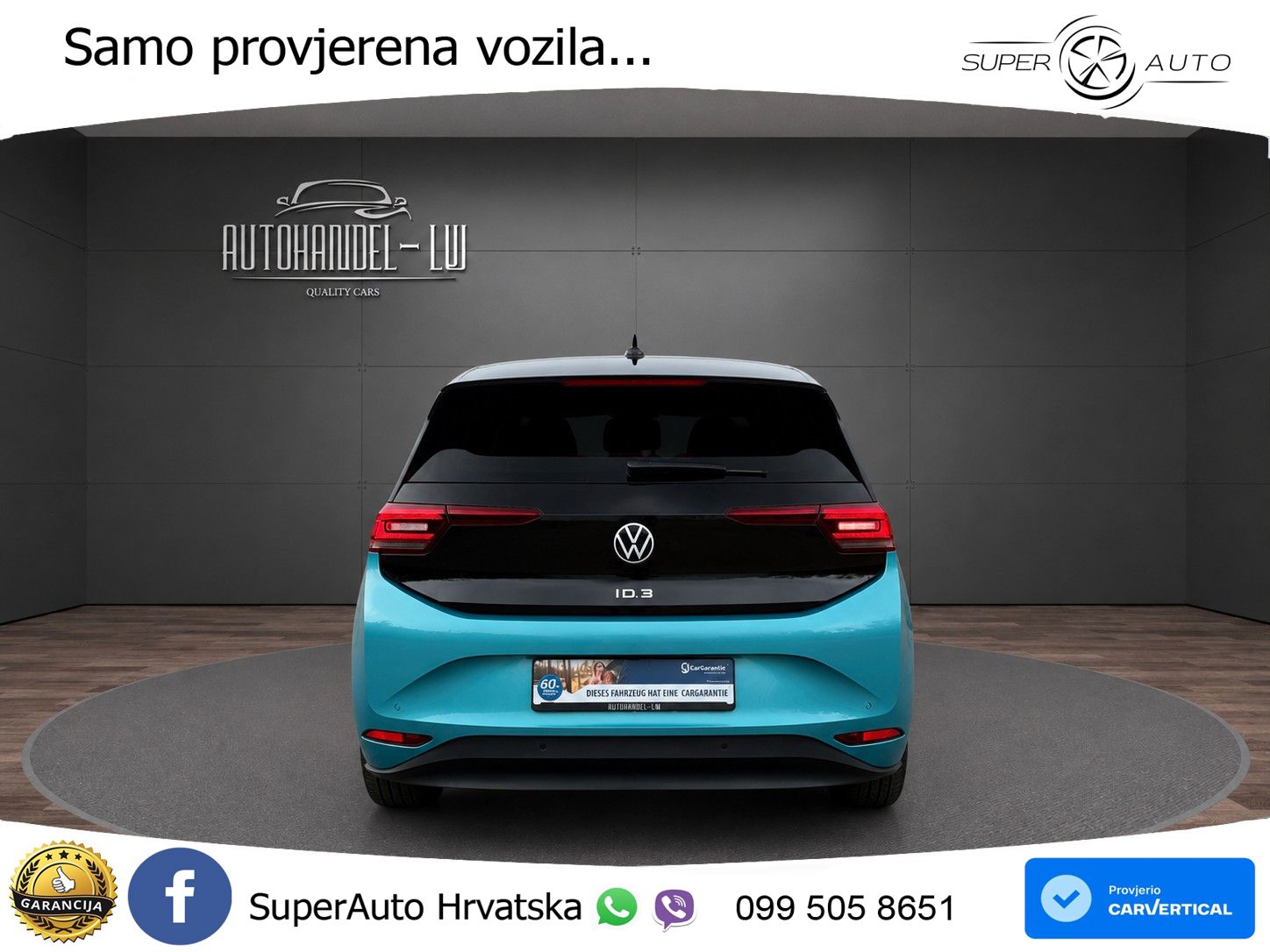 Volkswagen ID.3 Pro Performance 62 kWh (204 KS) LED+GR SJED+ACC