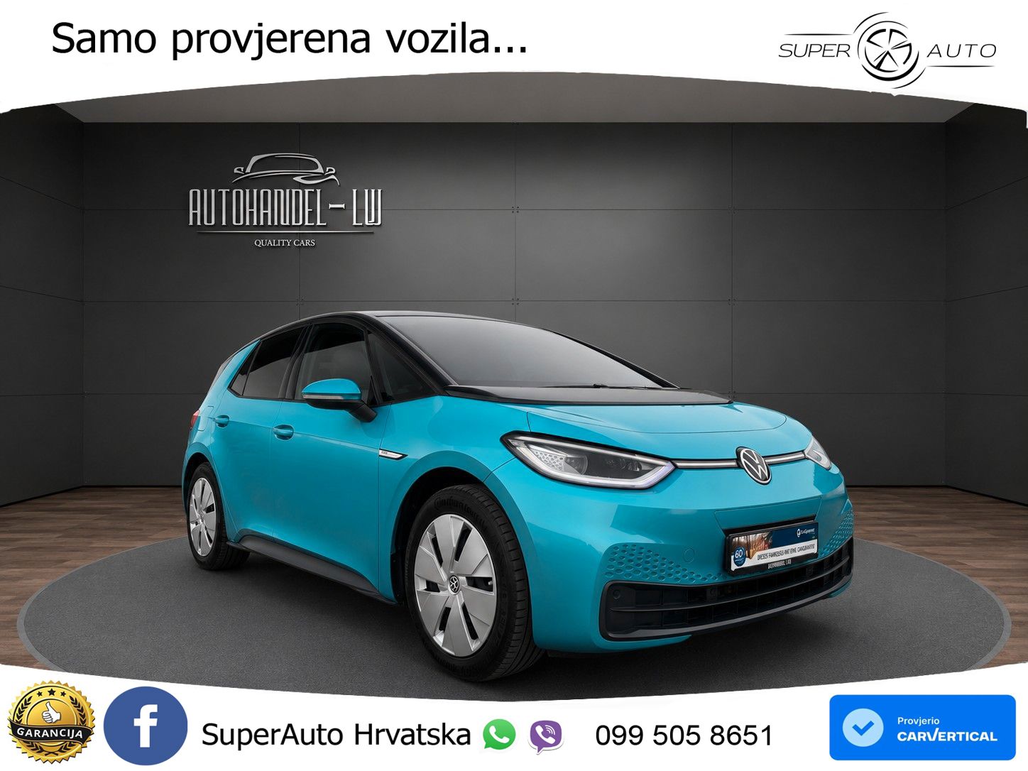 Volkswagen ID.3 Pro Performance 62 kWh (204 KS) LED+GR SJED+ACC