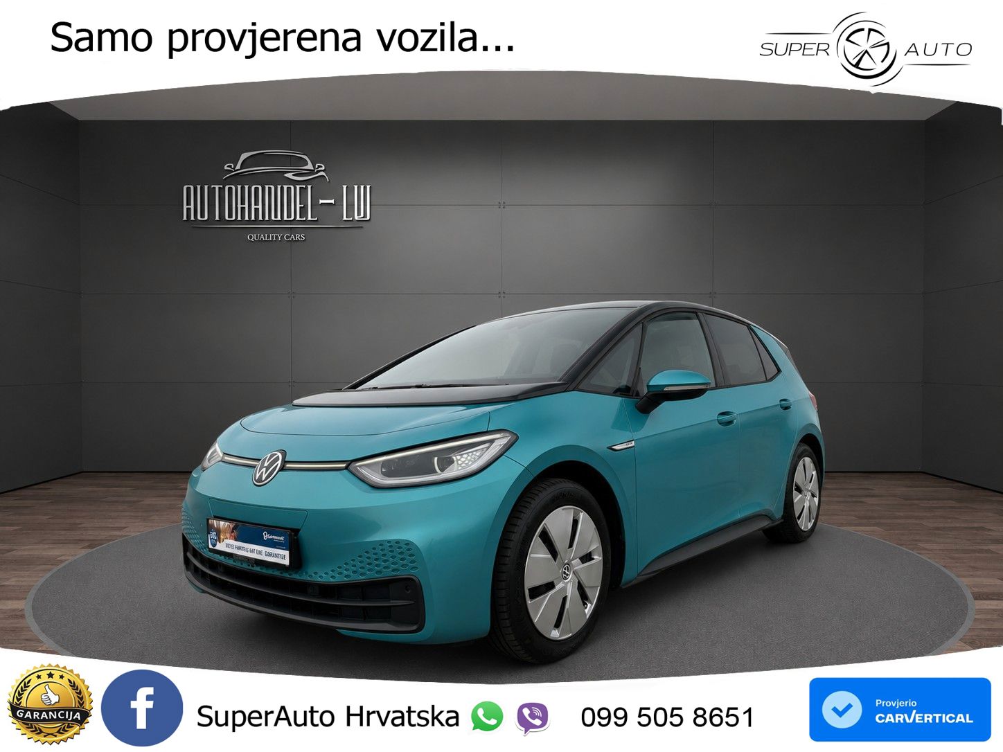 Volkswagen ID.3 Pro Performance 62 kWh (204 KS) LED+GR SJED+ACC