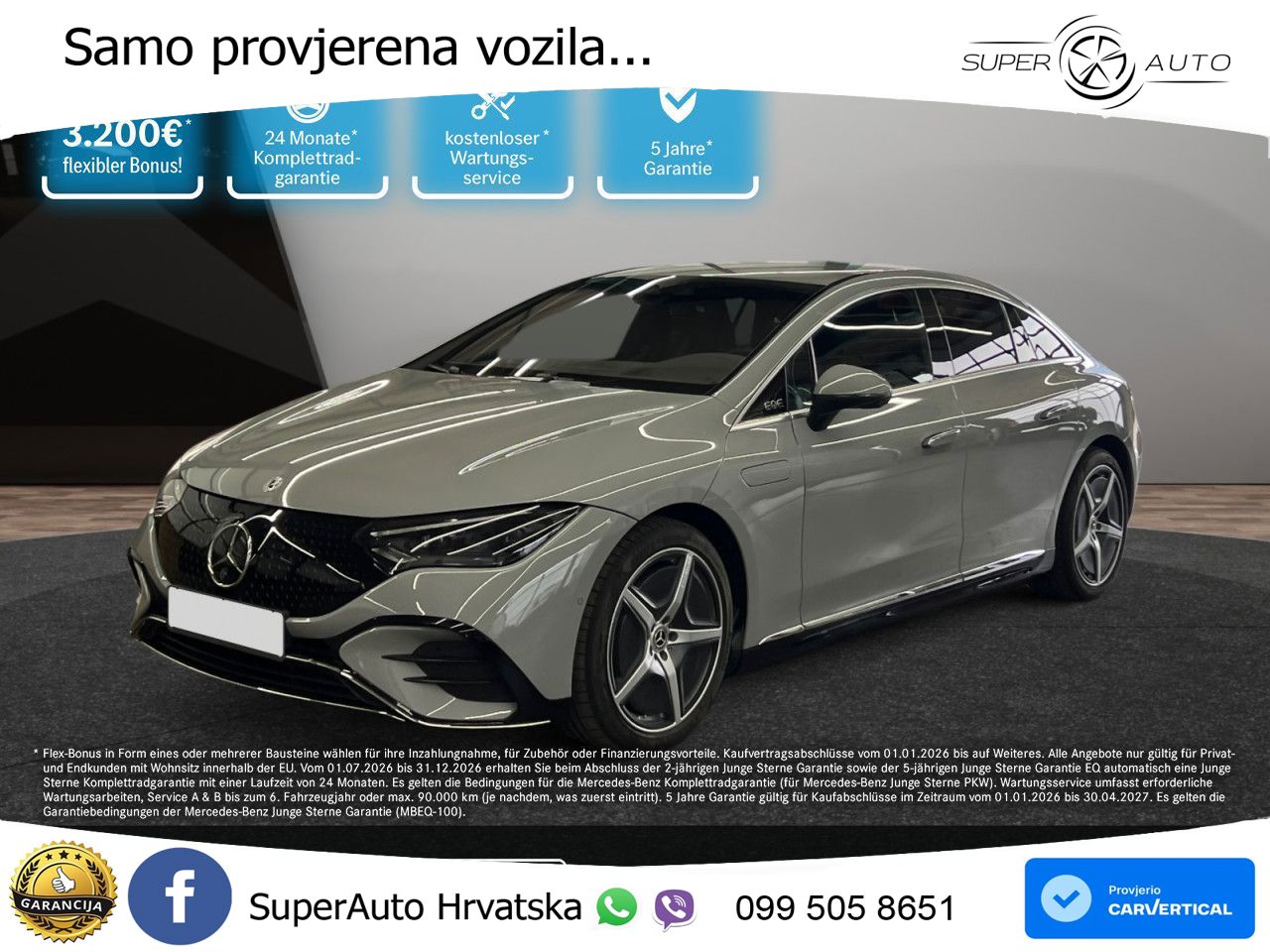 Mercedes EQE 500 100 kWh (449 KS) 4MATIC AMG ZRAČNI+ACC+GR SJED+360