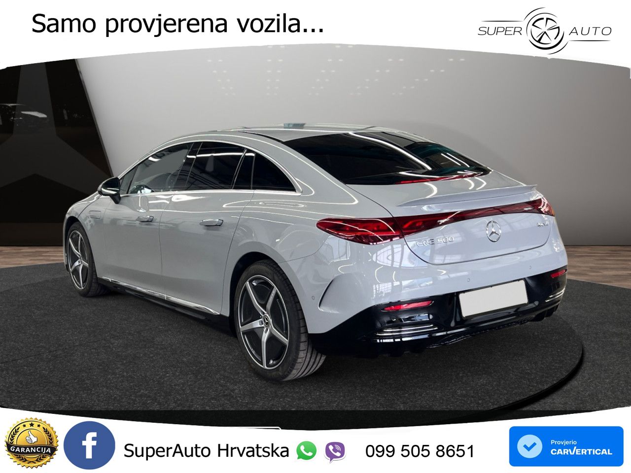 Mercedes EQE 500 100 kWh (449 KS) 4MATIC AMG ZRAČNI+ACC+GR SJED+360