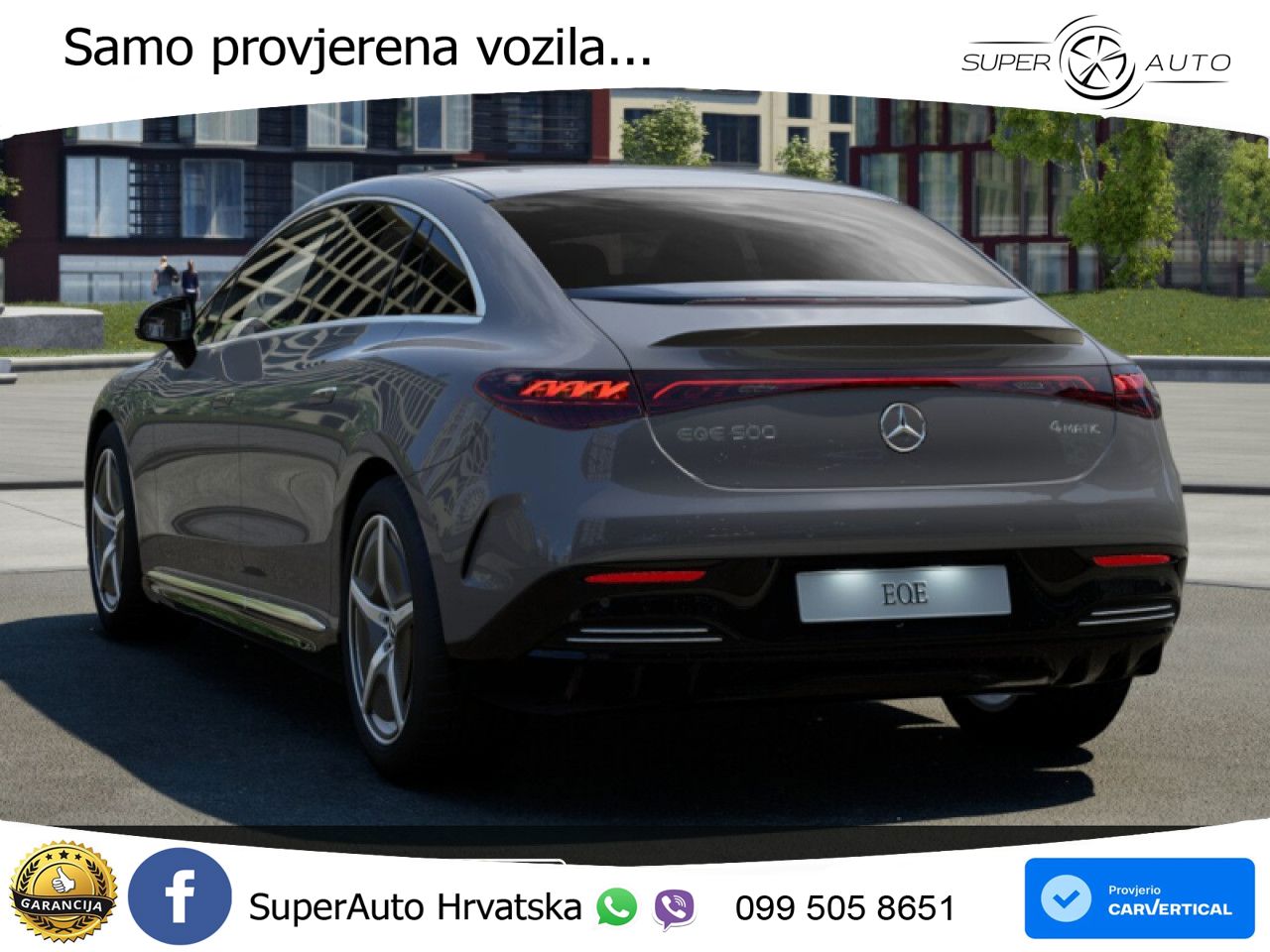 Mercedes EQE 500 100 kWh (449 KS) 4MATIC AMG ZRAČNI+ACC+GR SJED+360