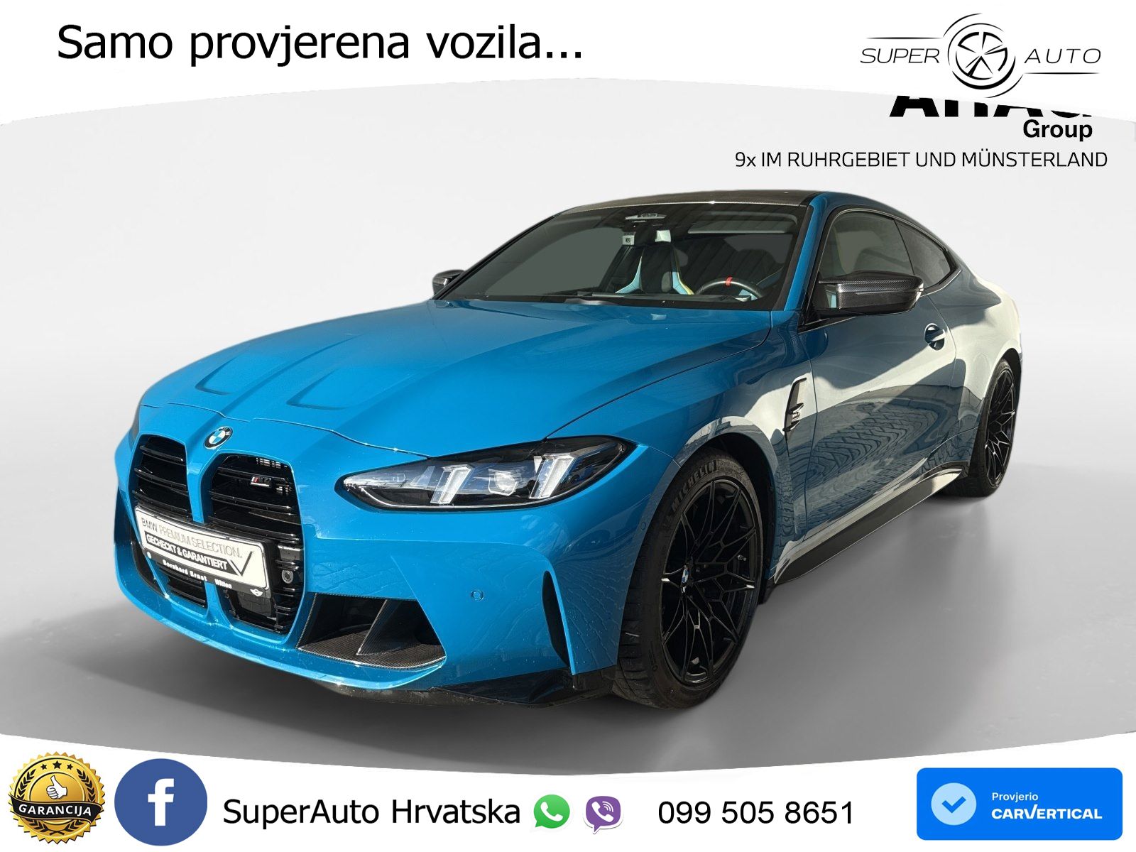 BMW M4 Competition 3.0 (510 KS) Steptronic LED+GR SJED+ACC
