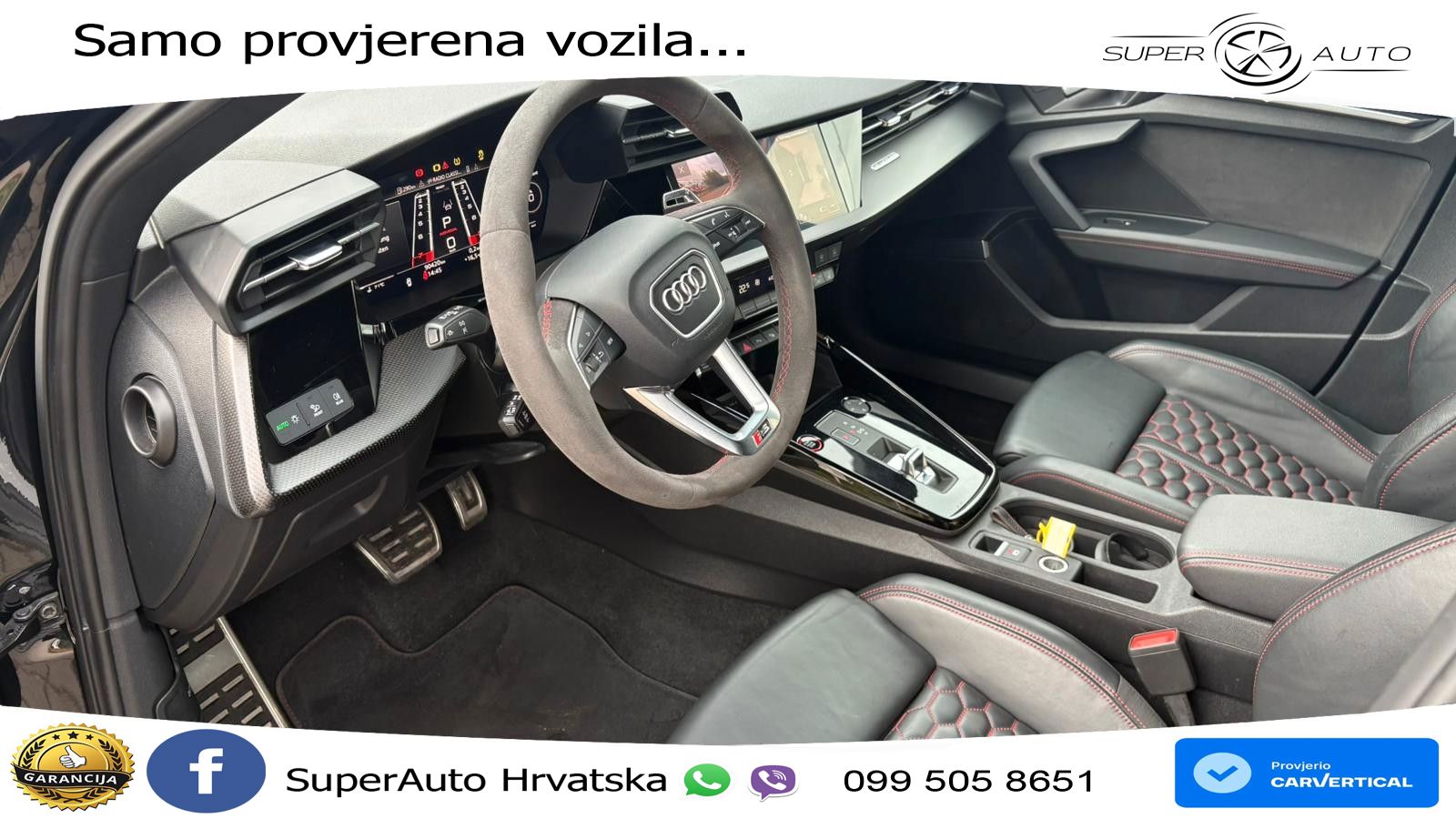 Audi RS3 Sedan 2.5 TFSI (400 KS) quattro S tronic LED+GR SJED+ACC