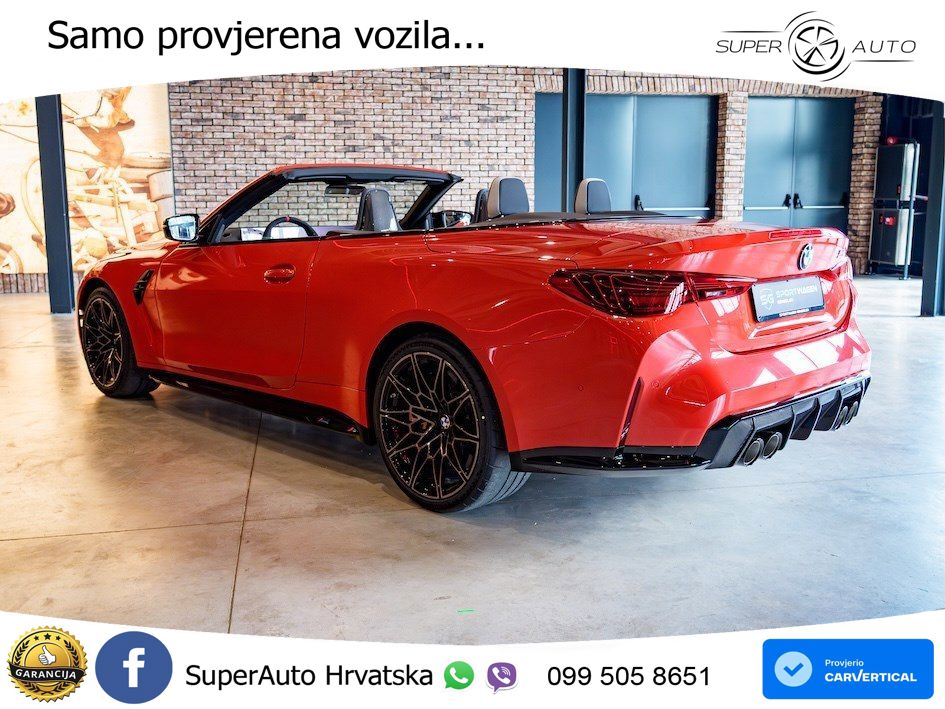 BMW M4 Convertible Competition 3.0 (530 KS) xDrive Steptronic LED+GR SJED+ACC