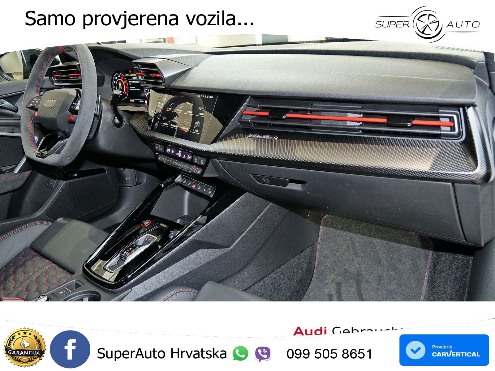Audi RS3 Sportback 2.5 TFSI (400 KS) quattro S tronic LED+GR SJED+ACC