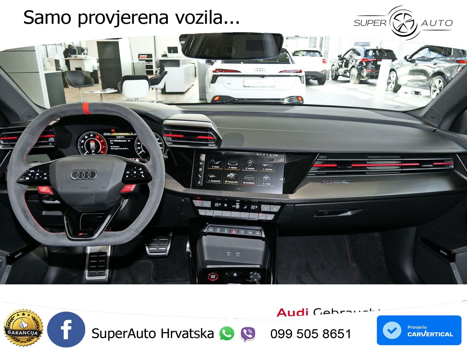 Audi RS3 Sportback 2.5 TFSI (400 KS) quattro S tronic LED+GR SJED+ACC