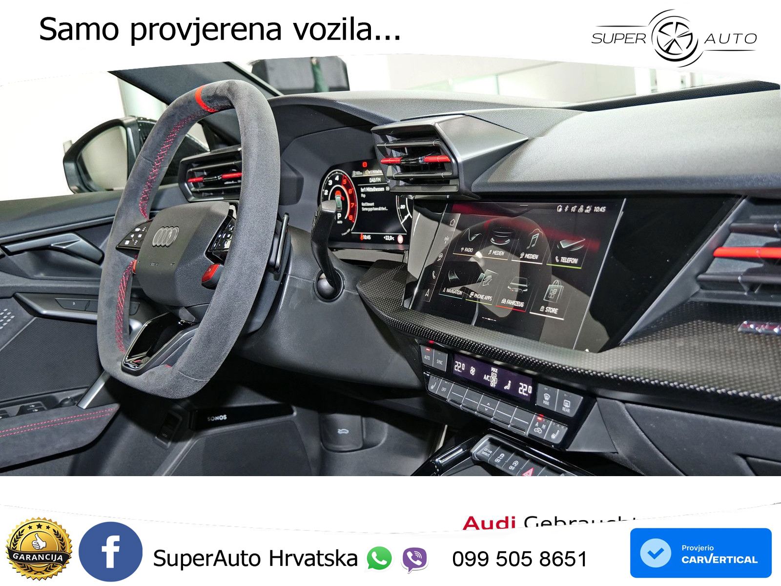 Audi RS3 Sportback 2.5 TFSI (400 KS) quattro S tronic LED+GR SJED+ACC