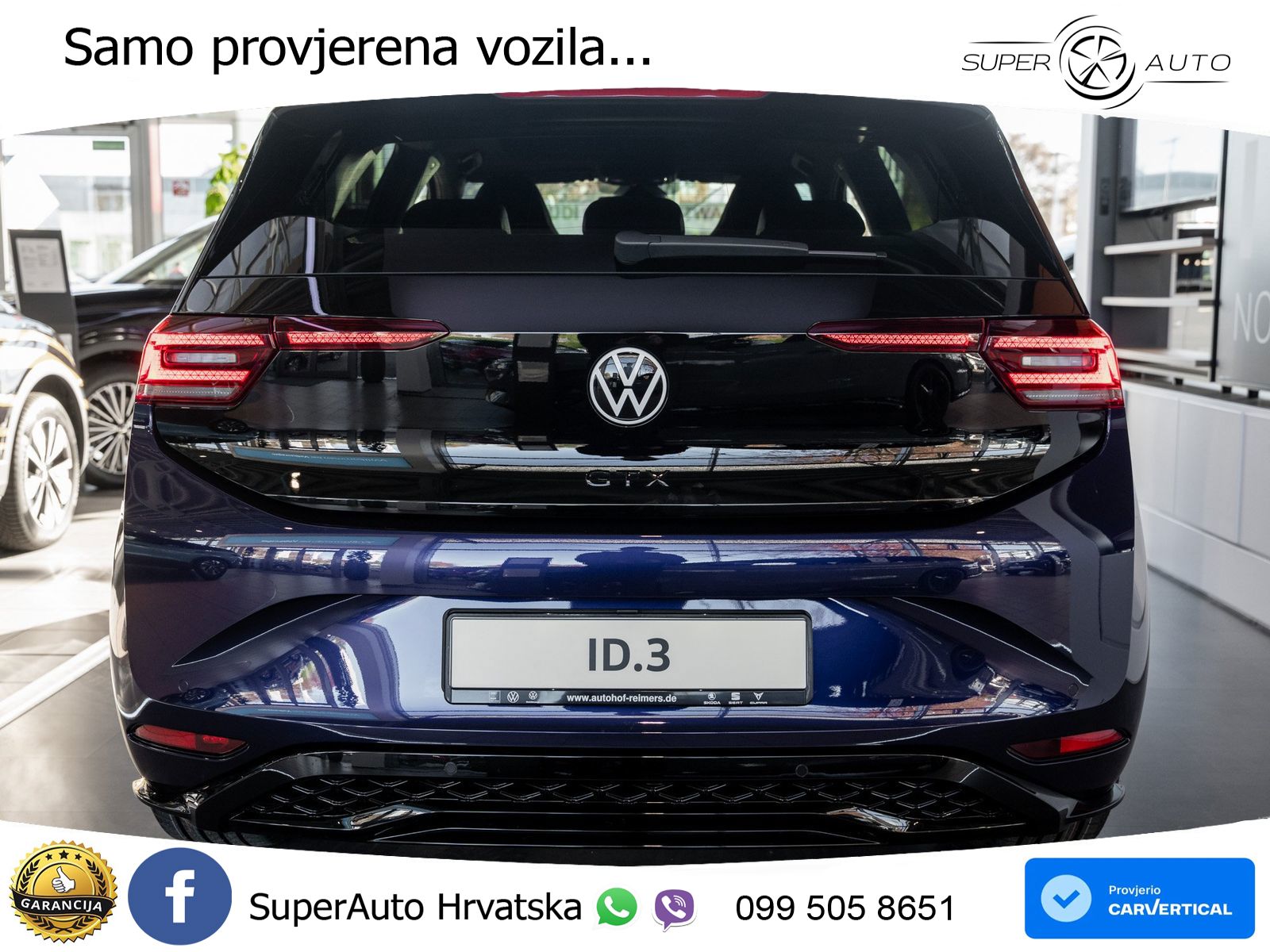Volkswagen ID.3 GTX Performance 84 kWh (326 KS) LED+GR SJED+ACC