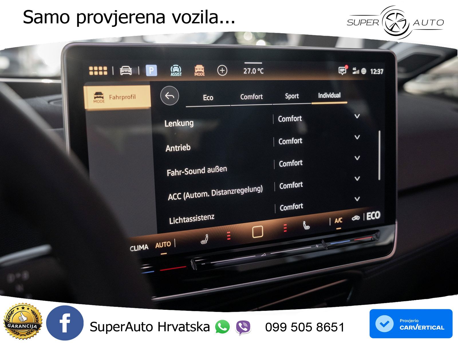 Volkswagen ID.3 GTX Performance 84 kWh (326 KS) LED+GR SJED+ACC