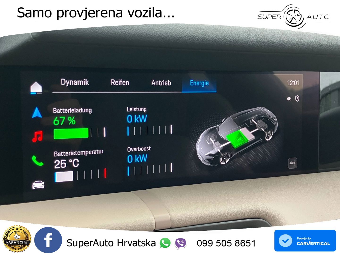 Porsche Taycan Sport Turismo 4S 105 kWh (598 KS)