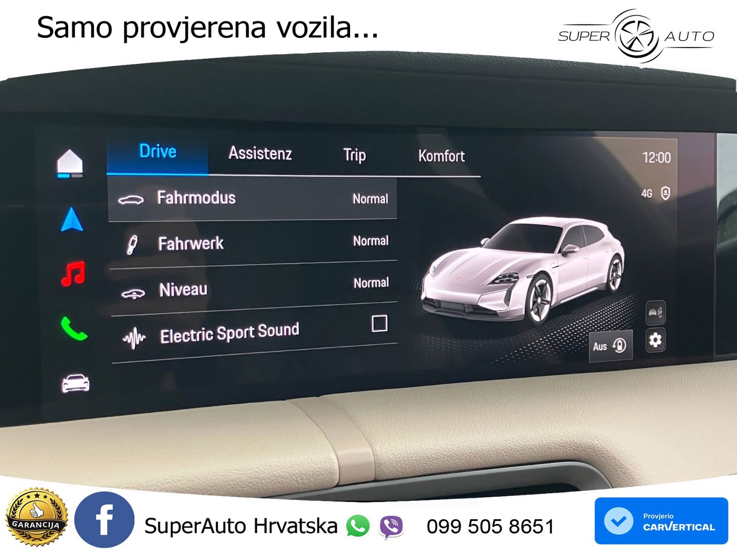 Porsche Taycan Sport Turismo 4S 105 kWh (598 KS)