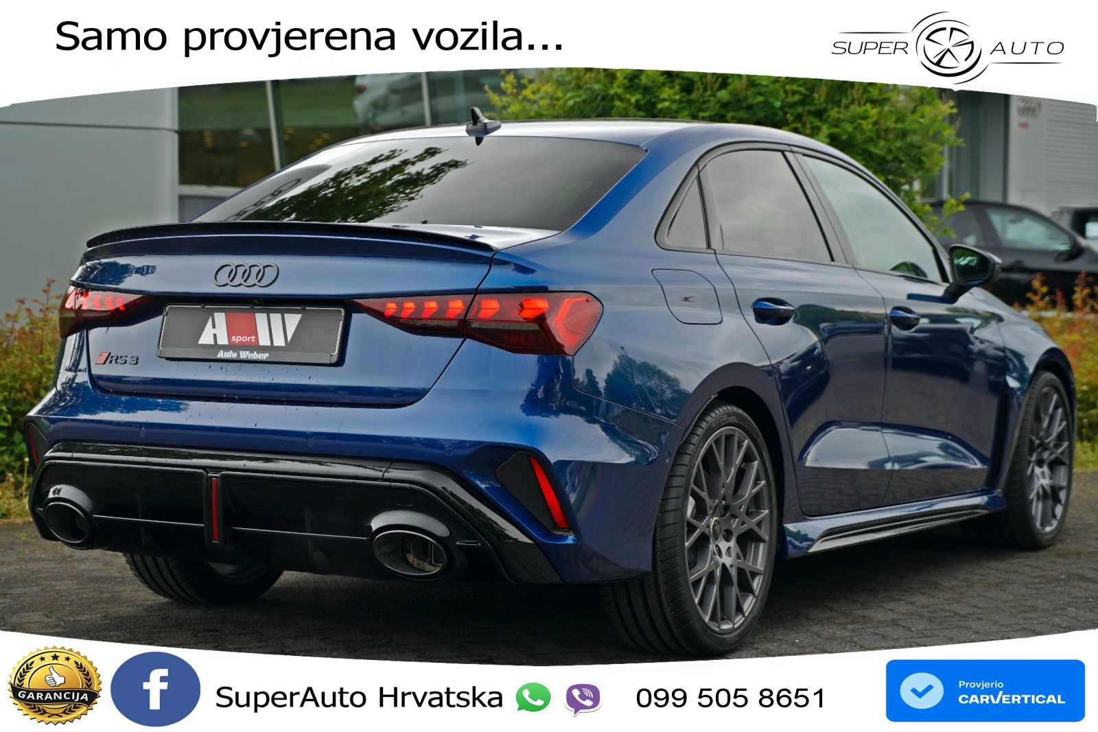 Audi RS3 Sedan 2.5 TFSI (400 KS) quattro S tronic LED+GR SJED+ACC