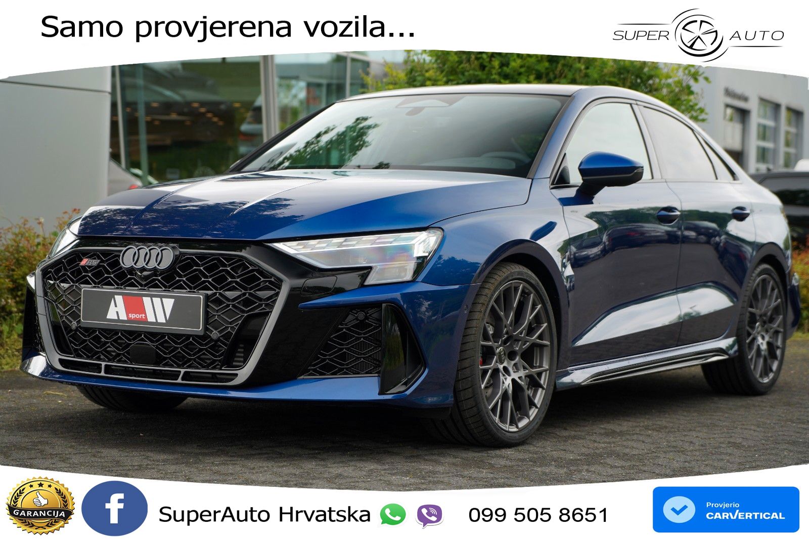 Audi RS3 Sedan 2.5 TFSI (400 KS) quattro S tronic LED+GR SJED+ACC
