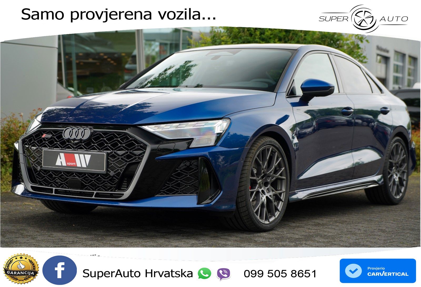 Audi RS3 Sedan 2.5 TFSI (400 KS) quattro S tronic LED+GR SJED+ACC