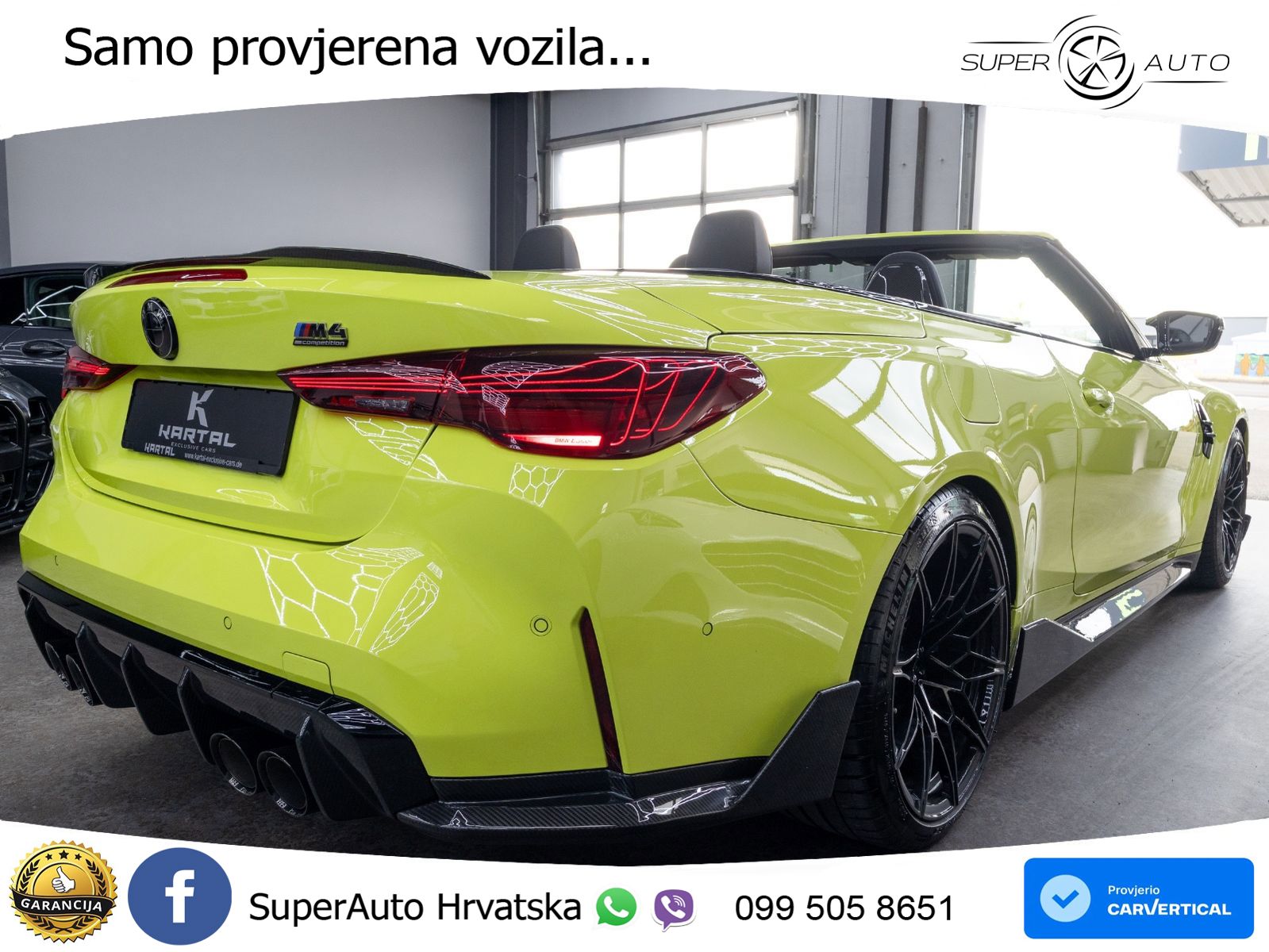 BMW M4 Convertible Competition 3.0 (530 KS) xDrive Steptronic LED+GR SJED+ACC