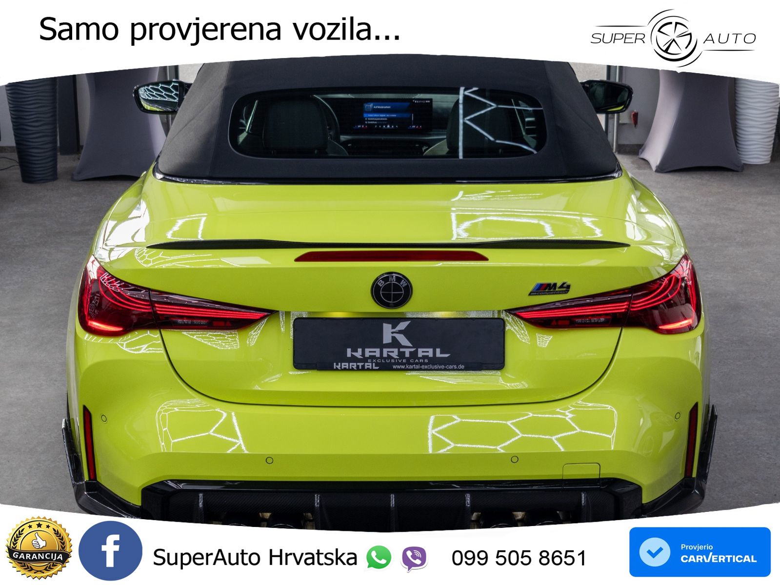 BMW M4 Convertible Competition 3.0 (530 KS) xDrive Steptronic LED+GR SJED+ACC
